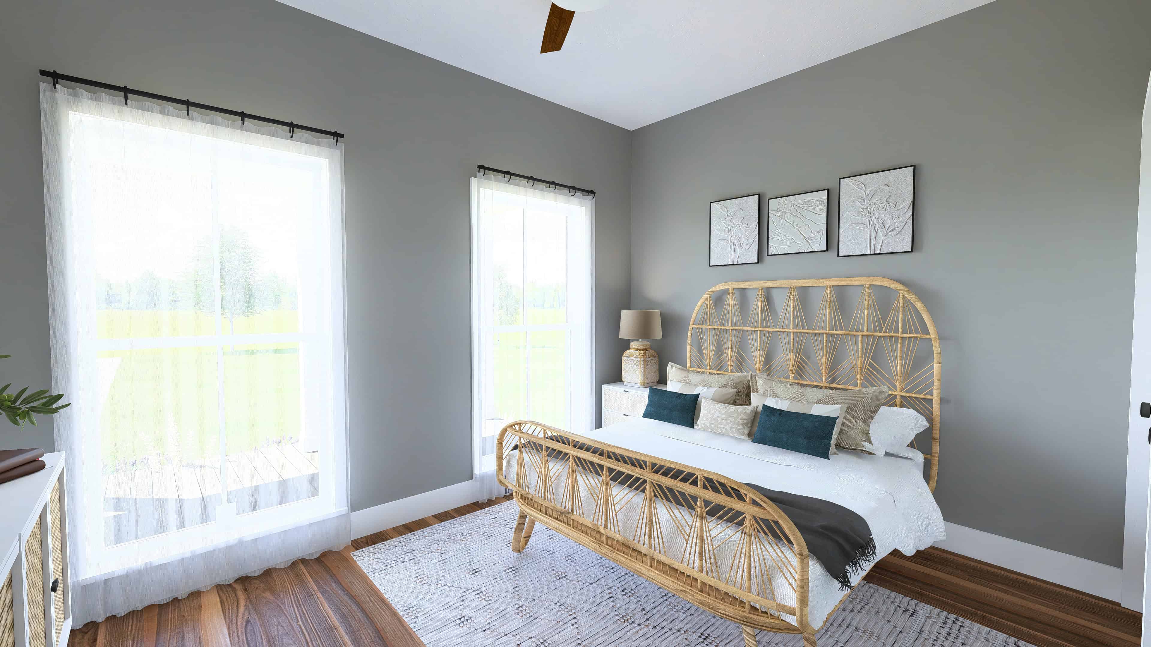 Bedroom of this 2-Bedroom,890 Sq Ft Plan -123-1108