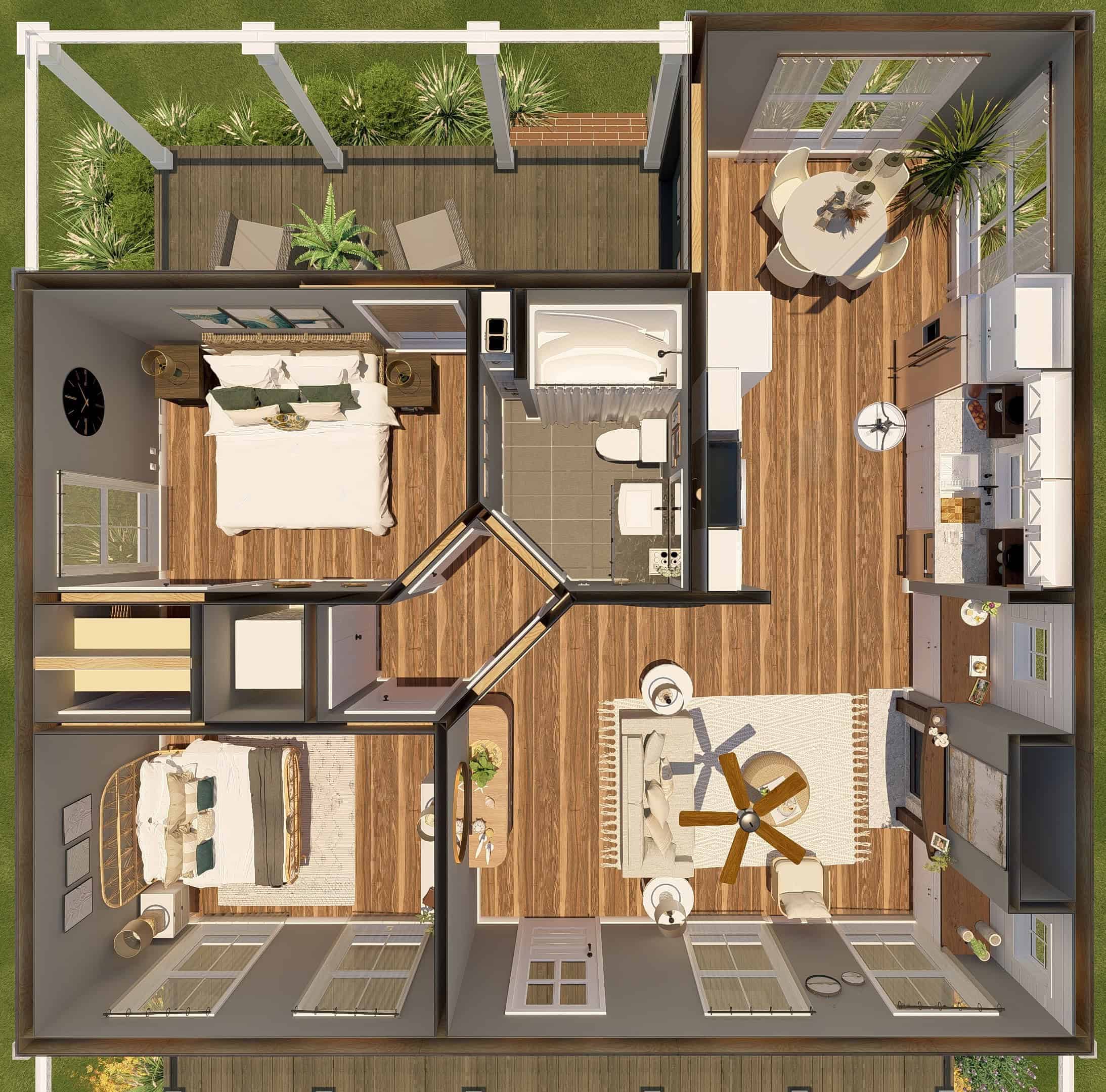 Home Other Image of this 2-Bedroom,890 Sq Ft Plan -123-1108