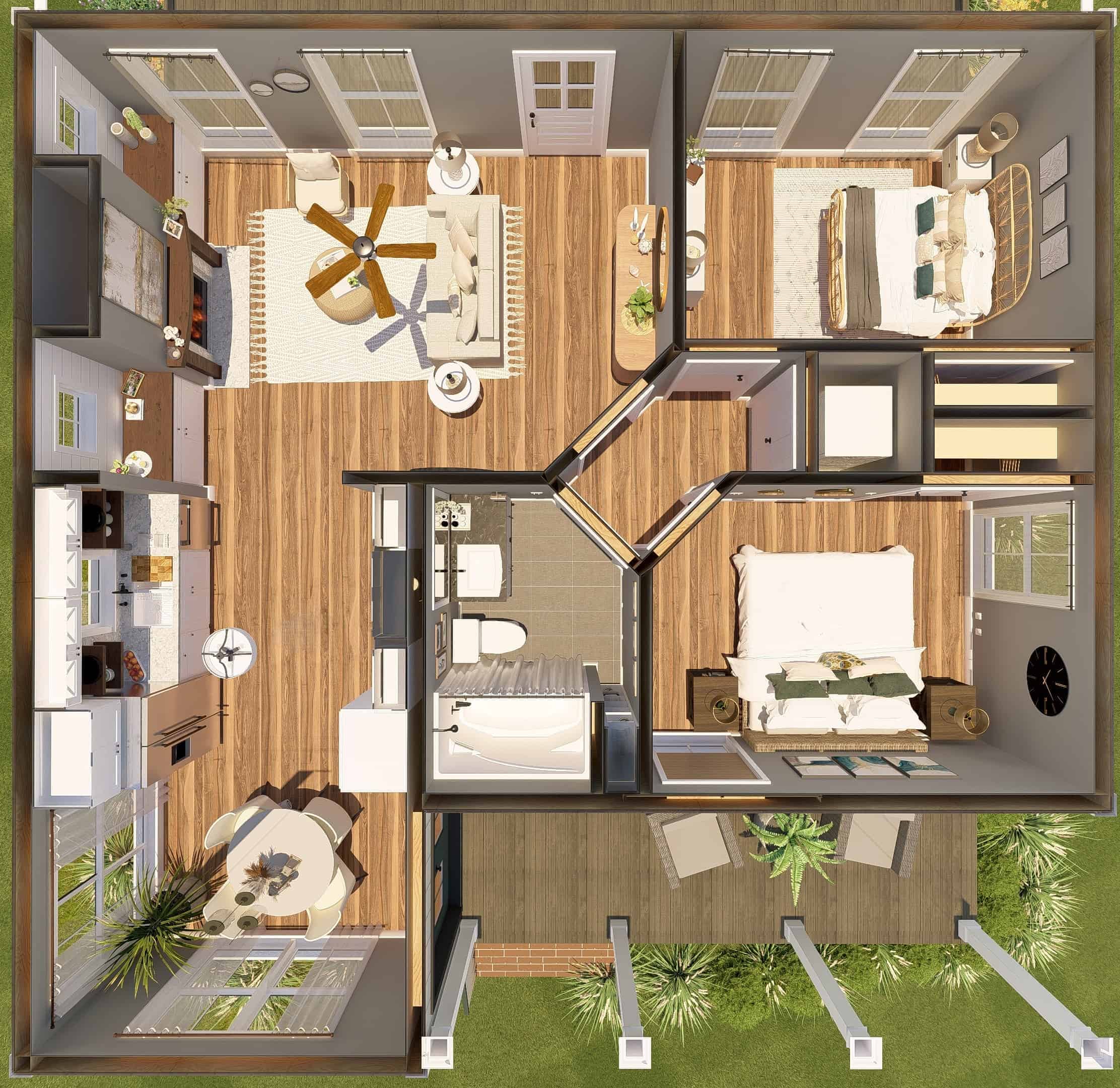 Home Other Image of this 2-Bedroom,890 Sq Ft Plan -123-1108