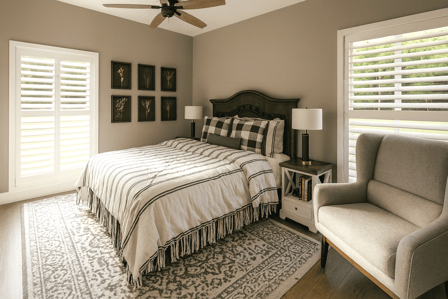 Bedroom of this 2-Bedroom,890 Sq Ft Plan -123-1109