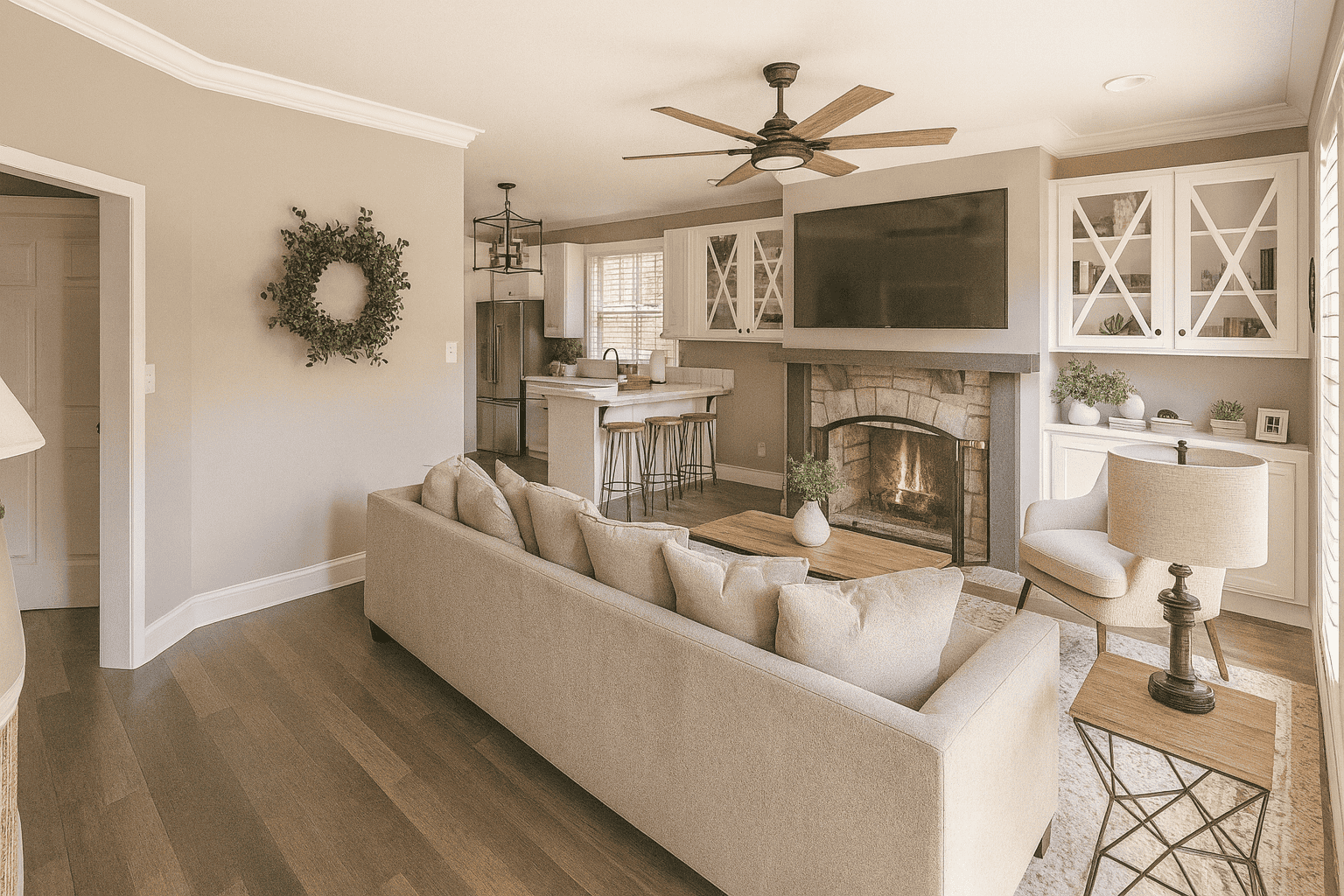 Great Room of this 2-Bedroom,890 Sq Ft Plan -123-1109