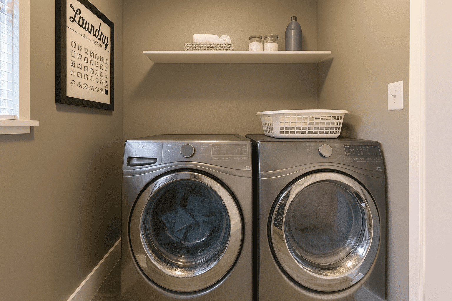 Laundry Room of this 2-Bedroom,890 Sq Ft Plan -123-1109