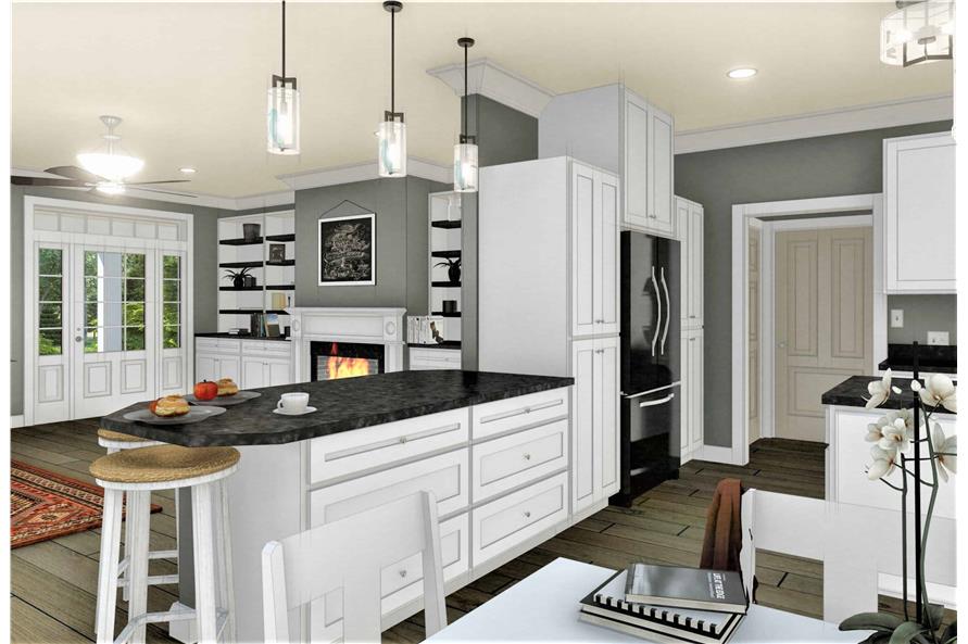 Kitchen of this 3-Bedroom, 1611 Sq Ft Plan - 123-1112