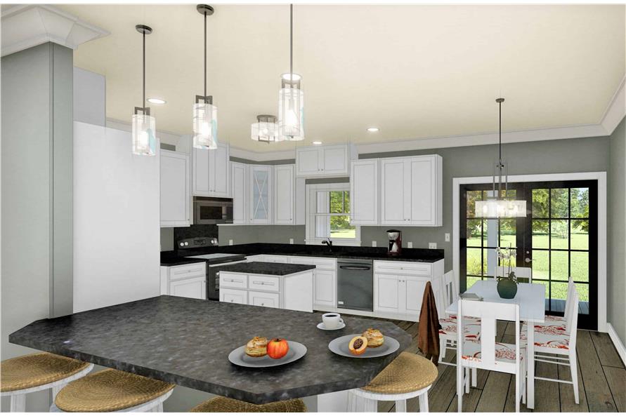 Kitchen of this 3-Bedroom, 1611 Sq Ft Plan - 123-1112