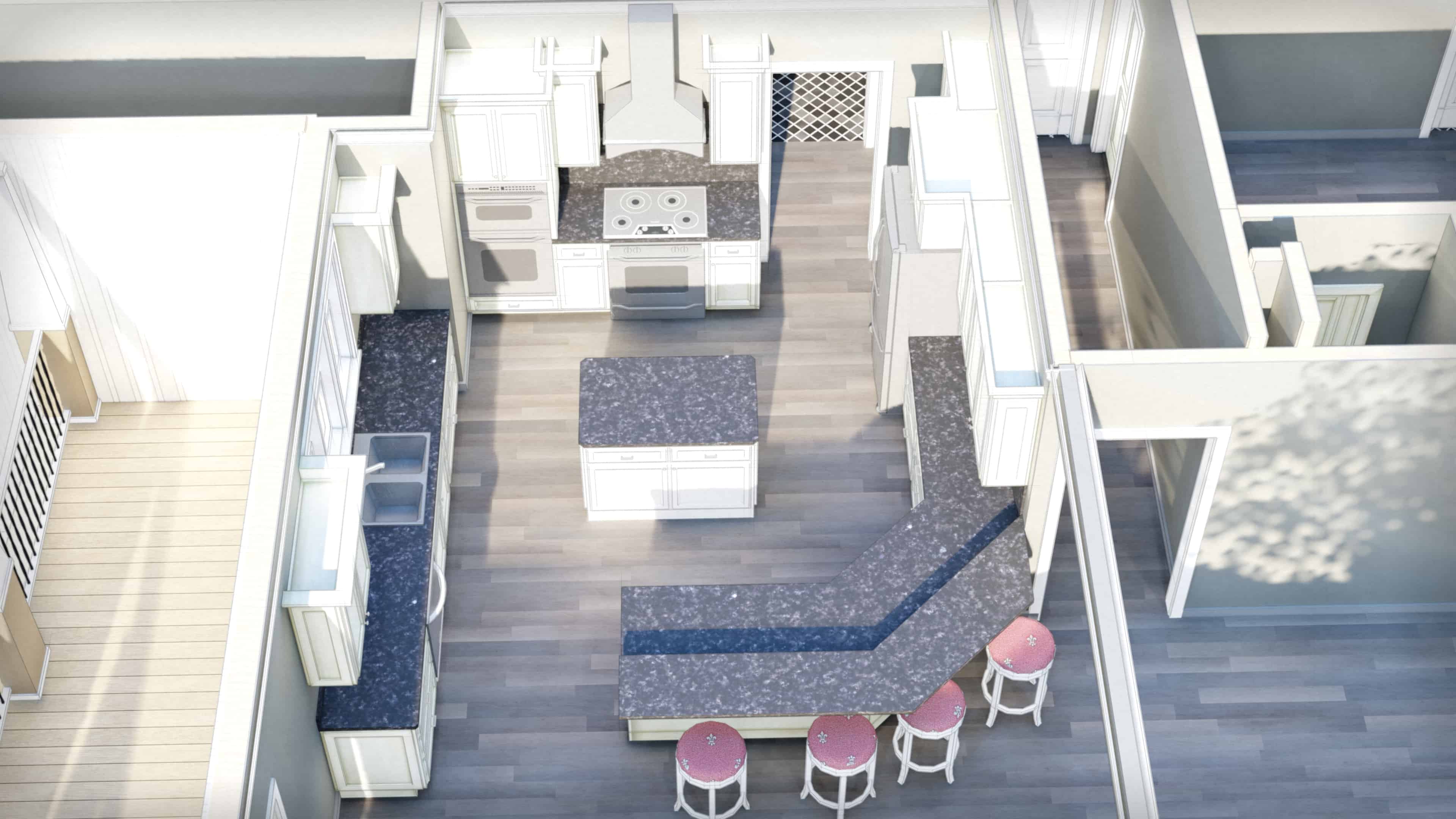 3D Floor Plan of this 3-Bedroom, 2582 Sq Ft Plan - 123-1113