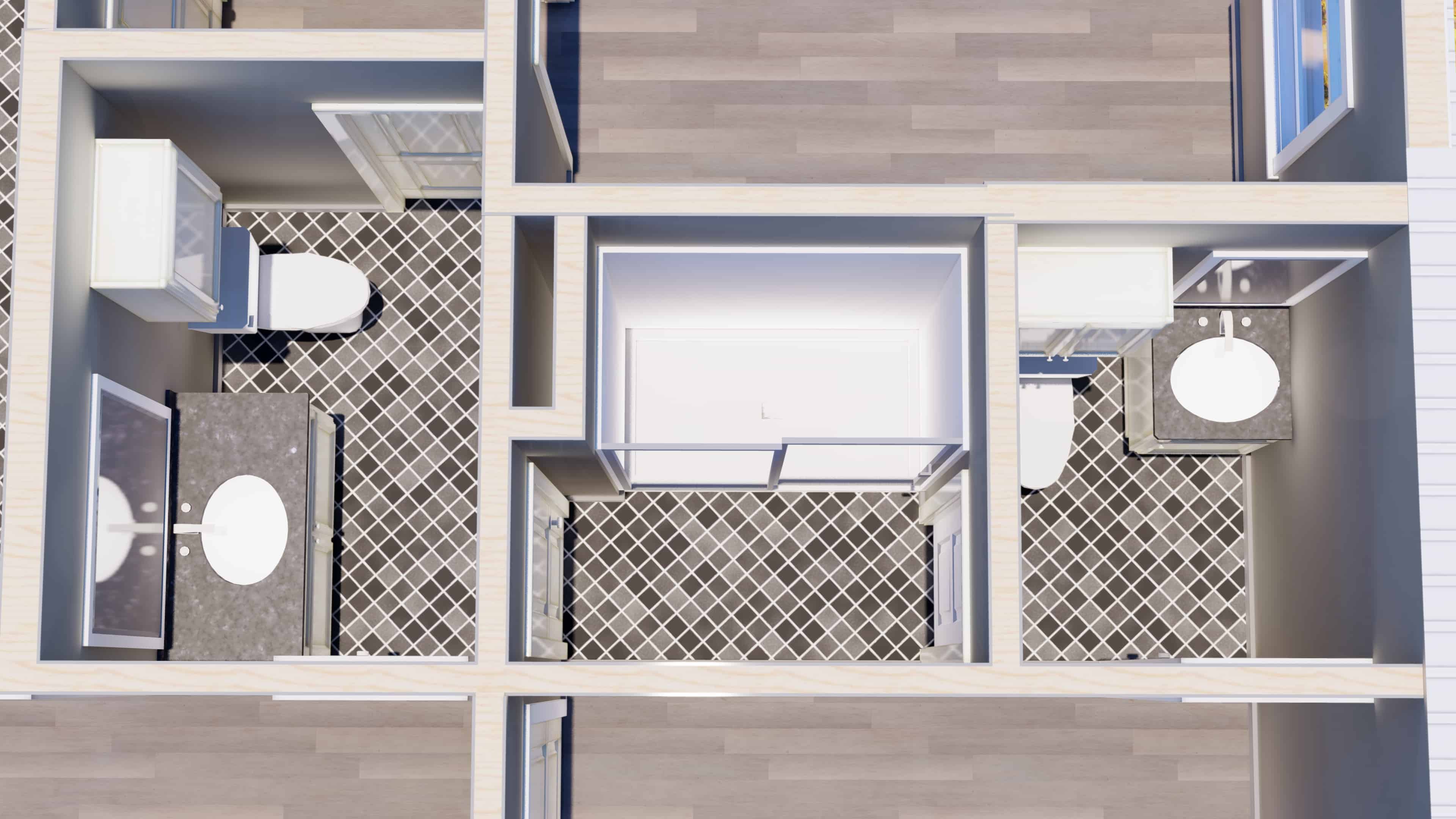 3D Floor Plan of this 3-Bedroom, 2582 Sq Ft Plan - 123-1113