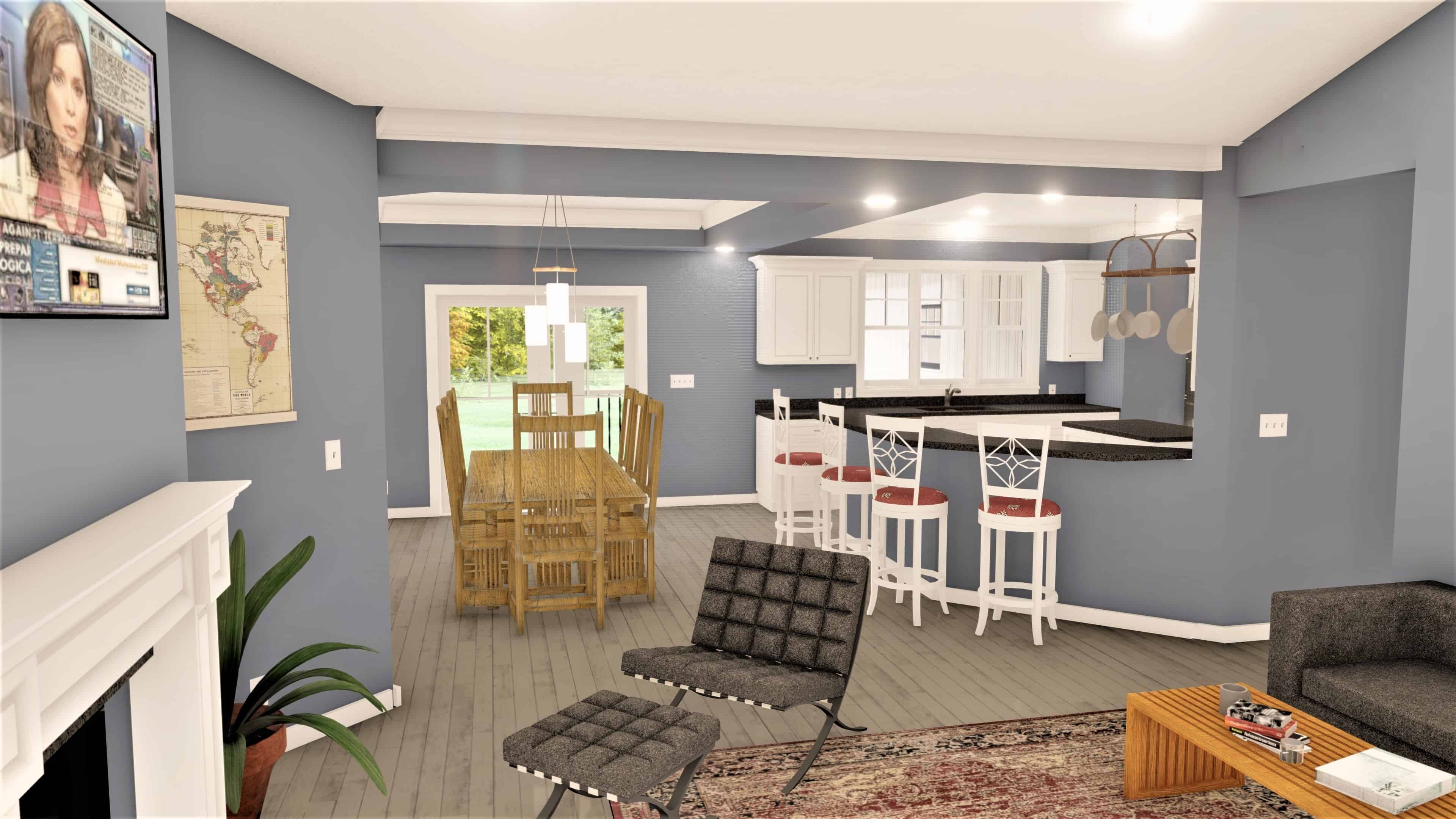 Dining Room of this 3-Bedroom, 2582 Sq Ft Plan - 123-1113