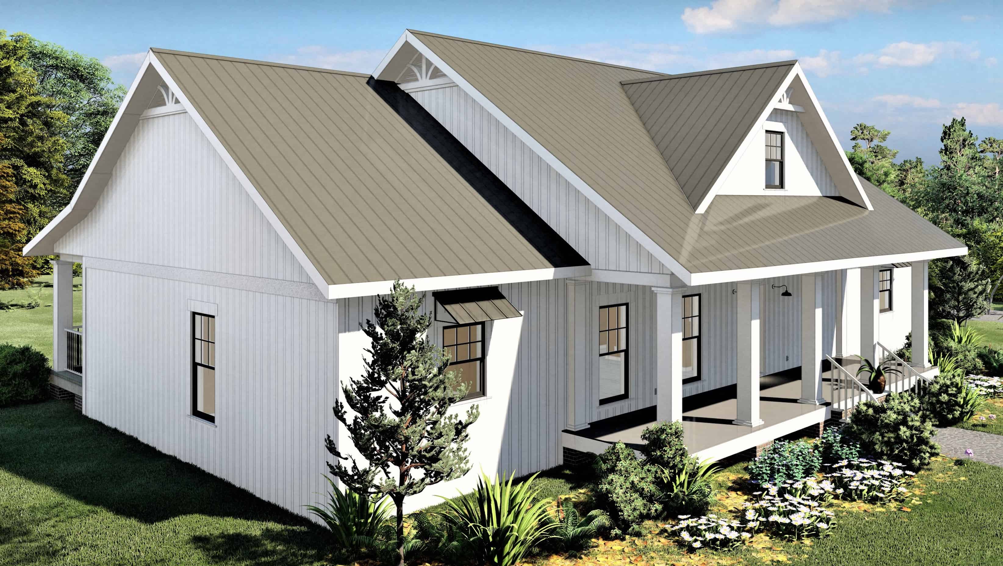 Front View of this 3-Bedroom, 2582 Sq Ft Plan - 123-1113