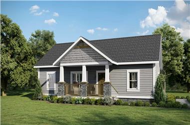 3-Bedroom, 1311 Sq Ft Country House - Plan 123-1115 - Front Exterior