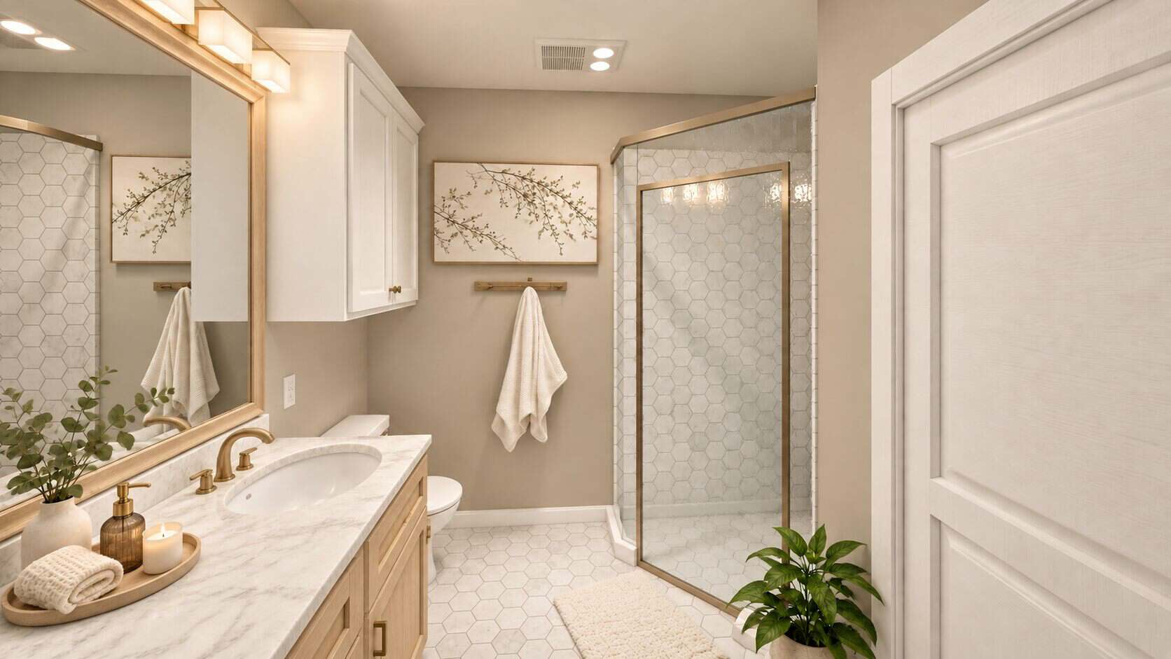 Master Bathroom of this 3-Bedroom, 1425 Sq Ft Plan - 123-1118