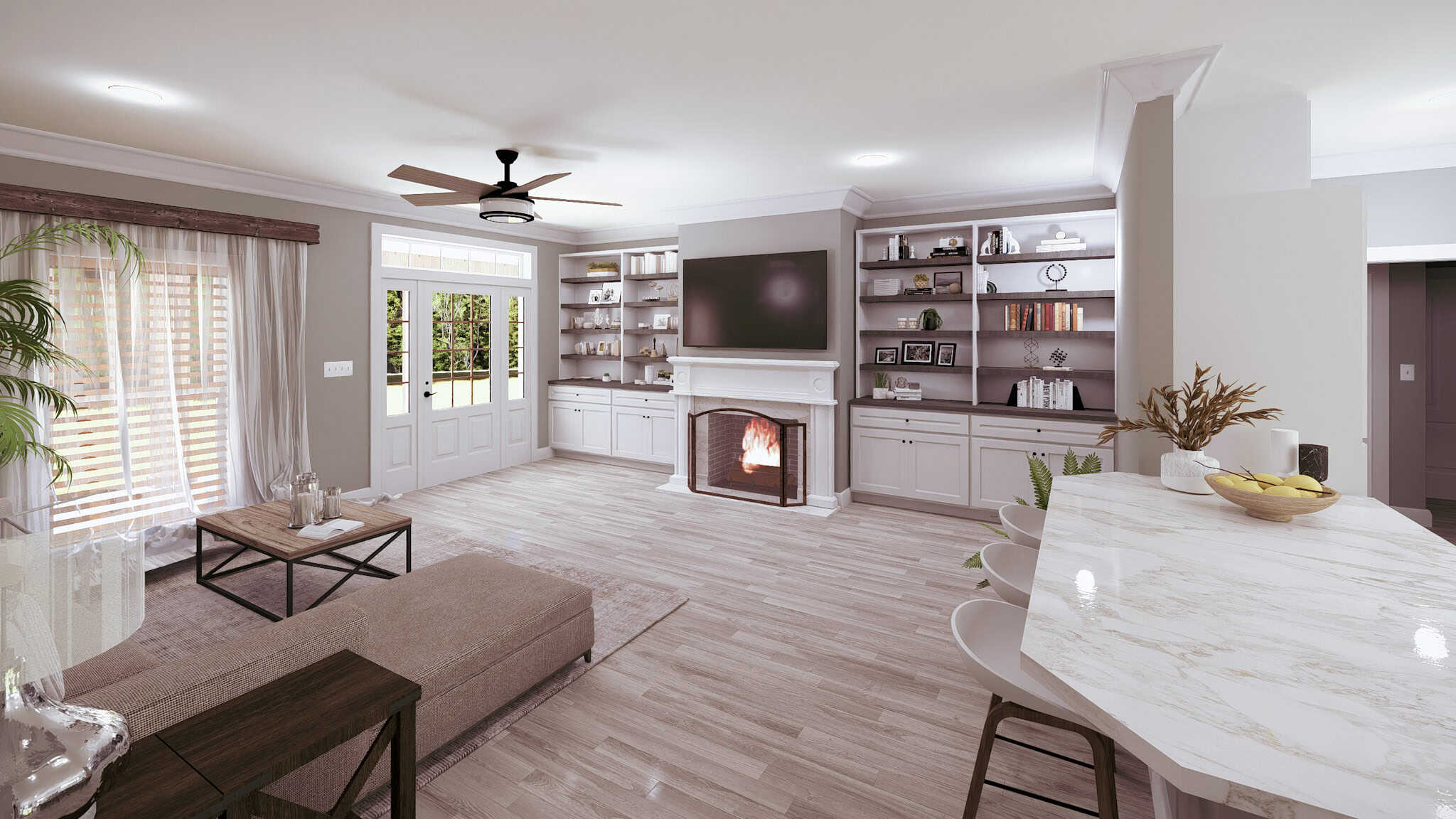 Great Room of this 4-Bedroom,2097 Sq Ft Plan -123-1121