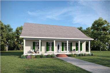 3-Bedroom, 1493 Sq Ft Ranch House - Plan #123-1122 - Front Exterior