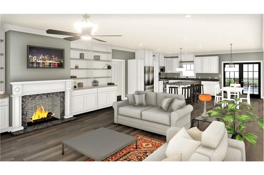 Great Room of this 4-Bedroom,2352 Sq Ft Plan -123-1124