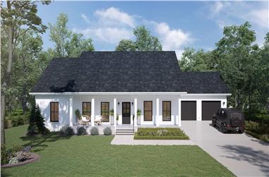 3-Bedroom, 1629 Sq Ft Cottage House Plan - 123-1127 - Front Exterior