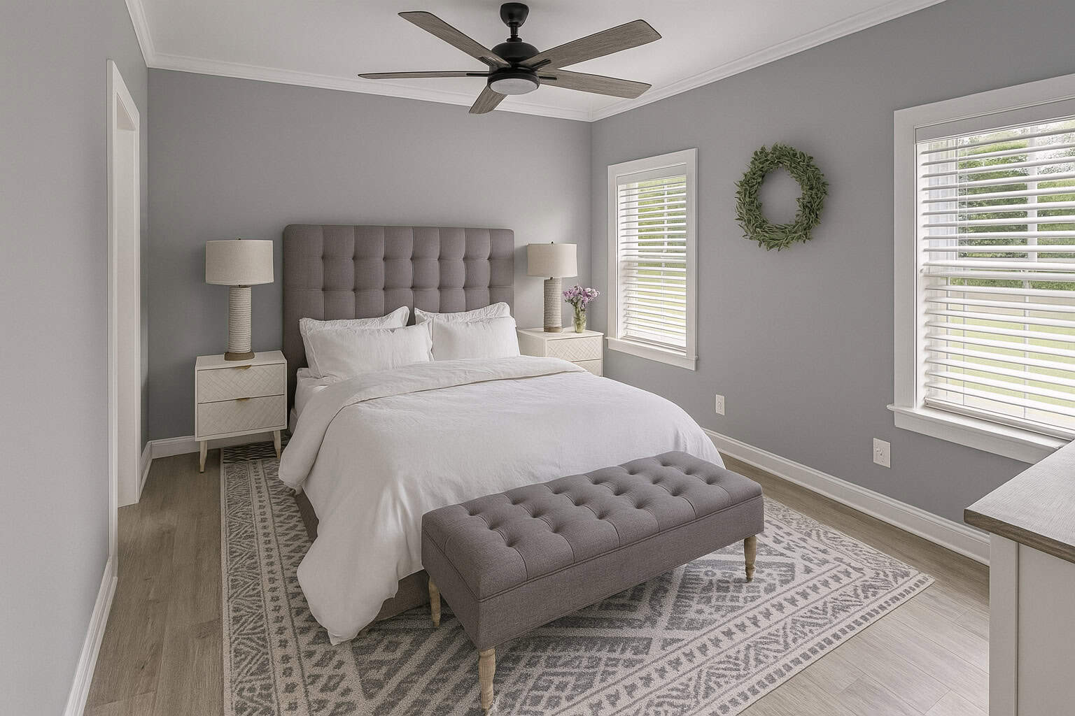 Master Bedroom of this 3-Bedroom,1425 Sq Ft Plan -123-1132