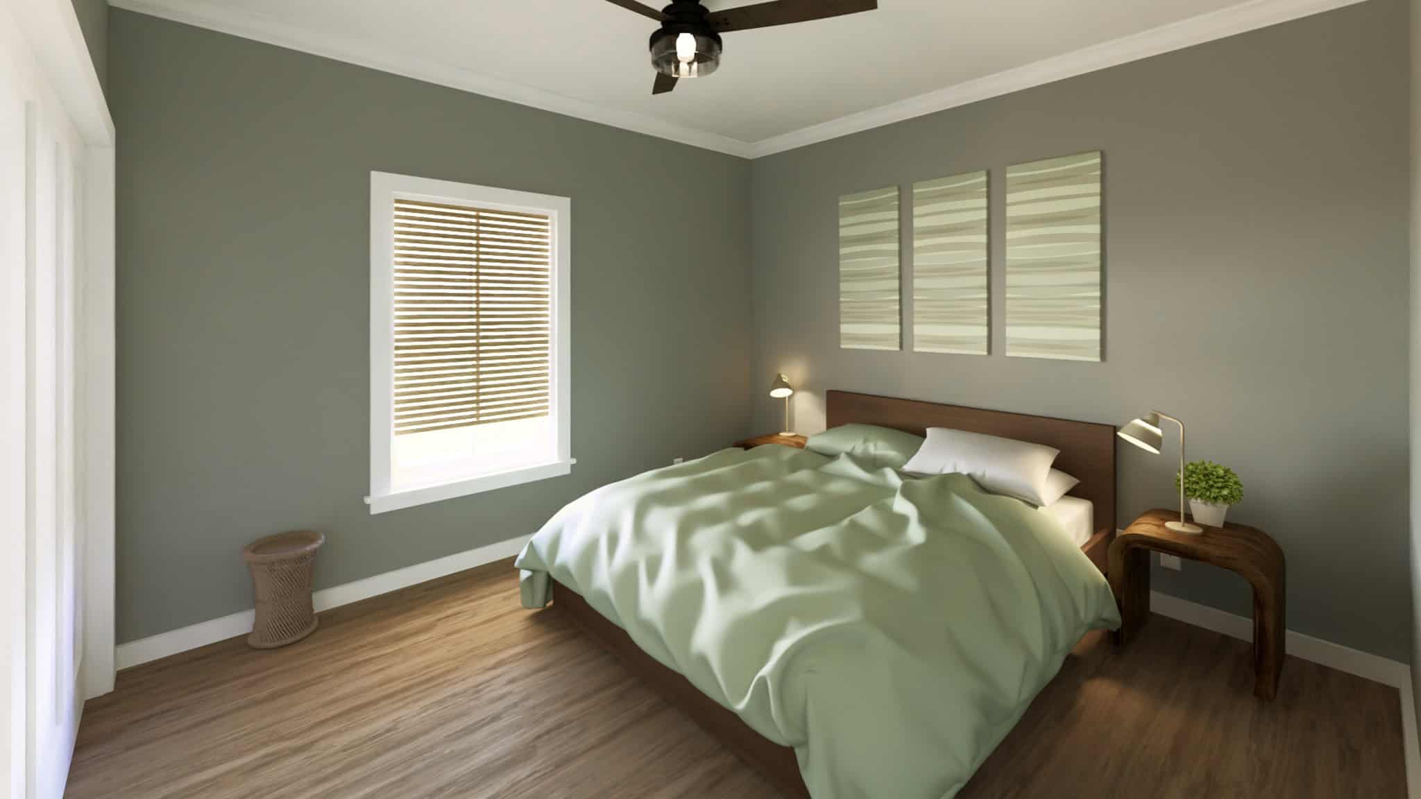 Bedroom of this 3-Bedroom,1416 Sq Ft Plan -123-1136