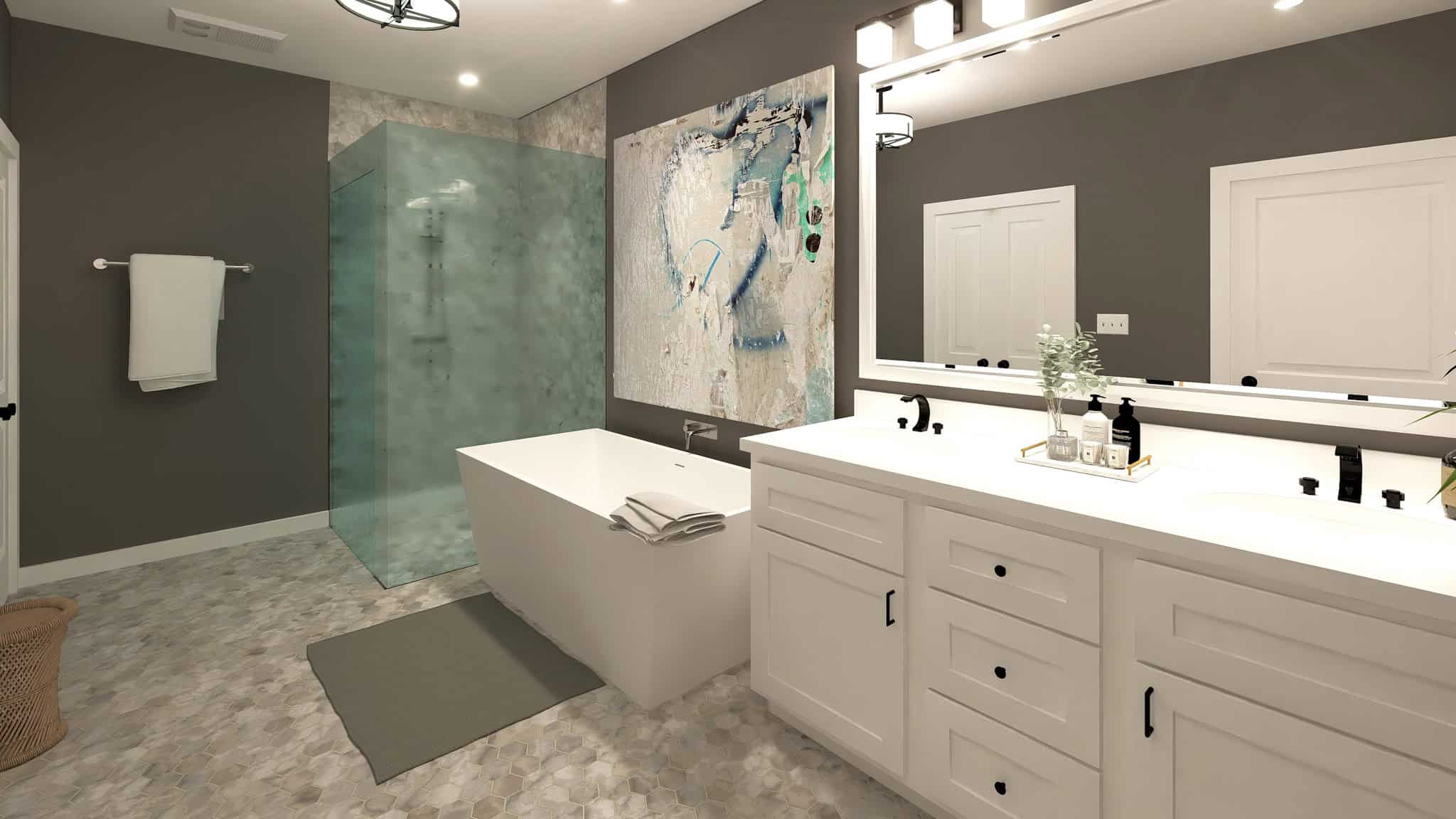 Master Bathroom of this 3-Bedroom,1788 Sq Ft Plan -123-1144