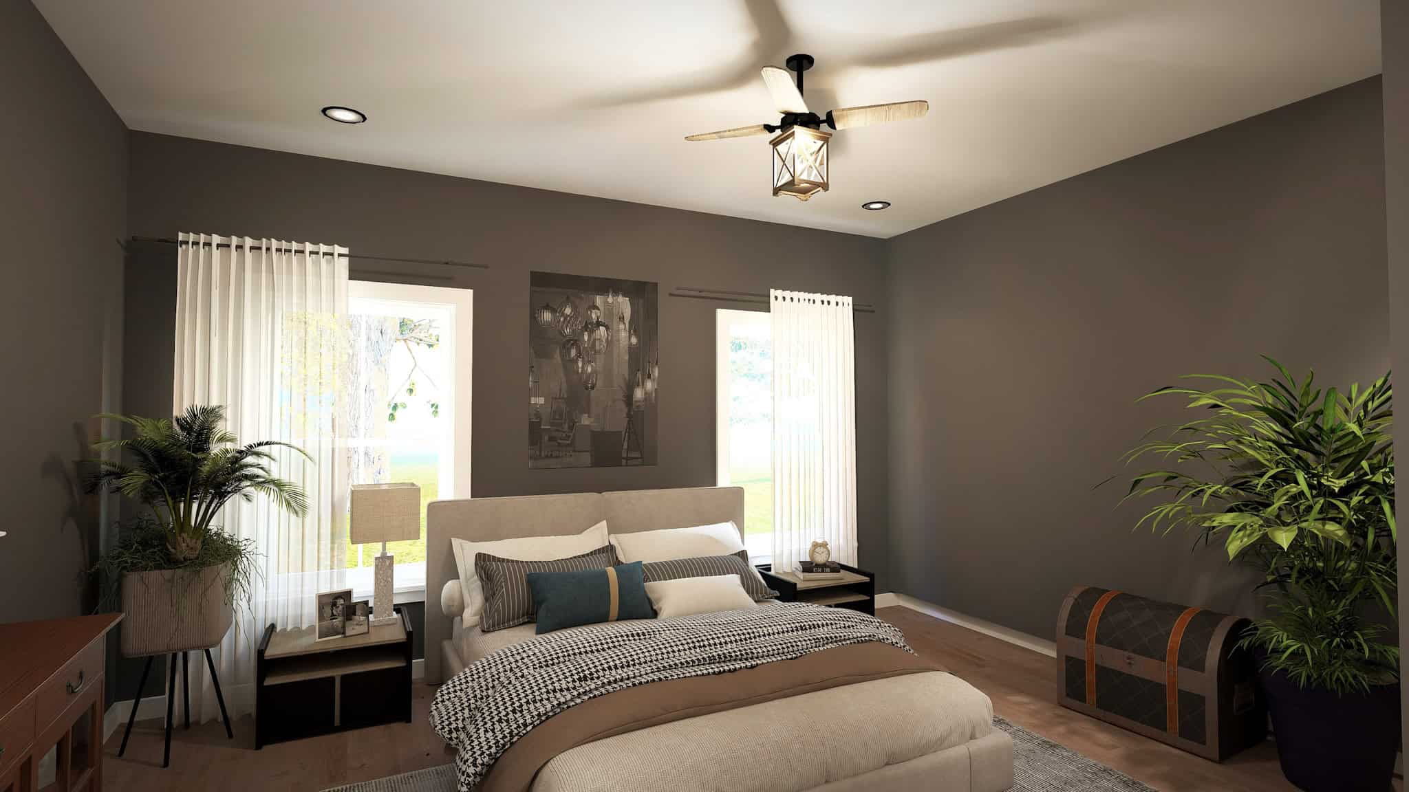 Master Bedroom of this 3-Bedroom,1788 Sq Ft Plan -123-1144