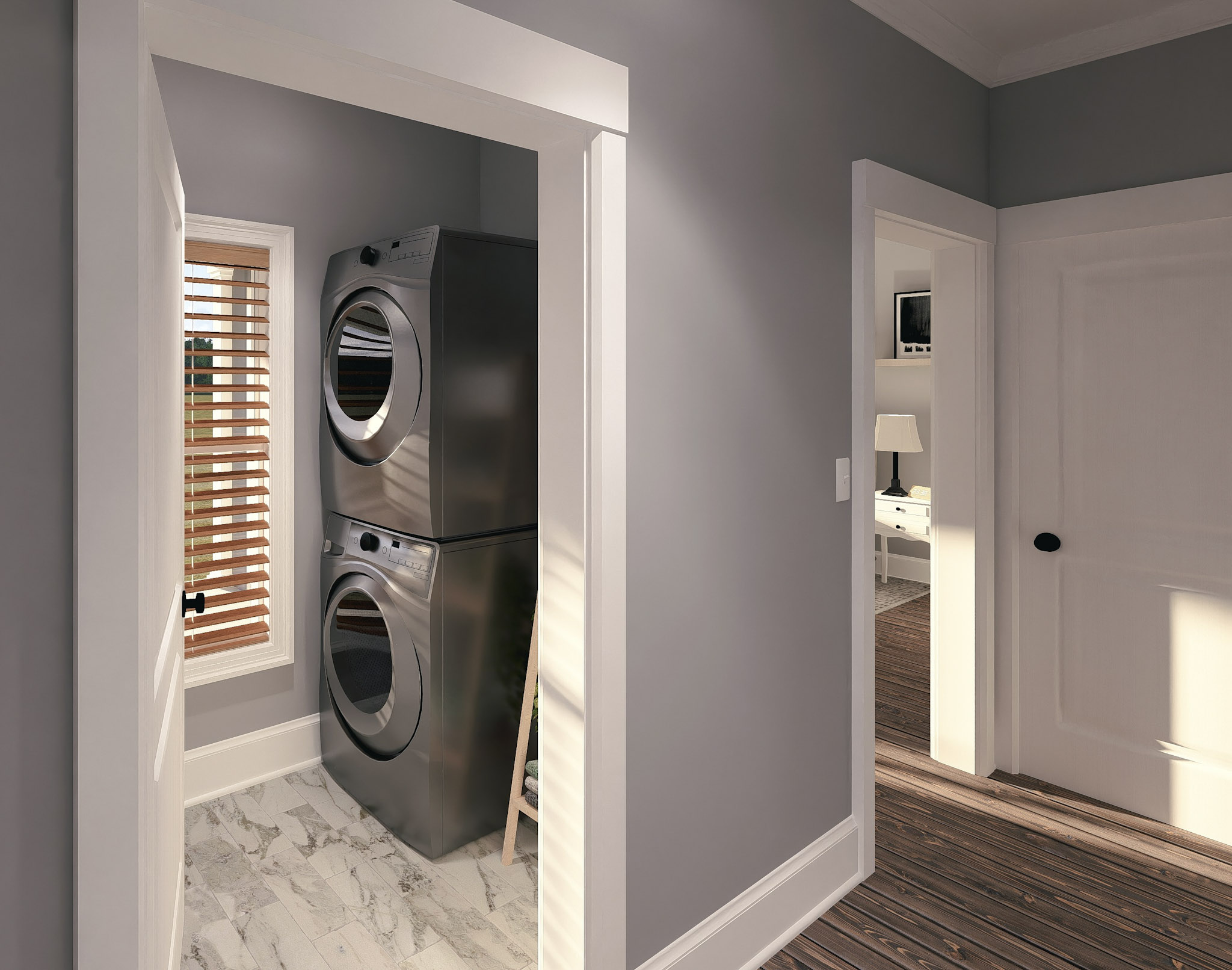 Laundry Room of this 3-Bedroom,1060 Sq Ft Plan -123-1148
