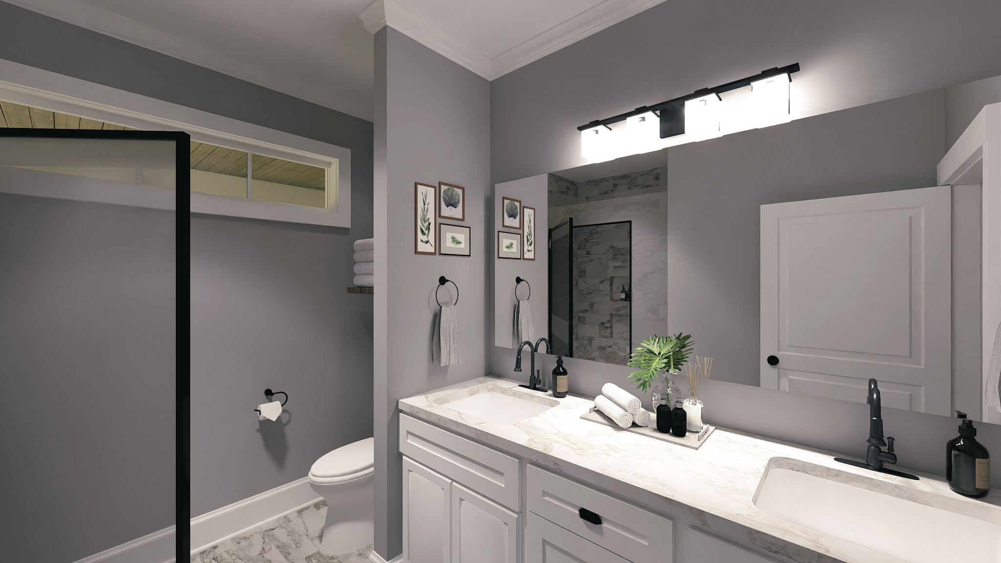 Bathroom of this 3-Bedroom,1060 Sq Ft Plan -123-1148
