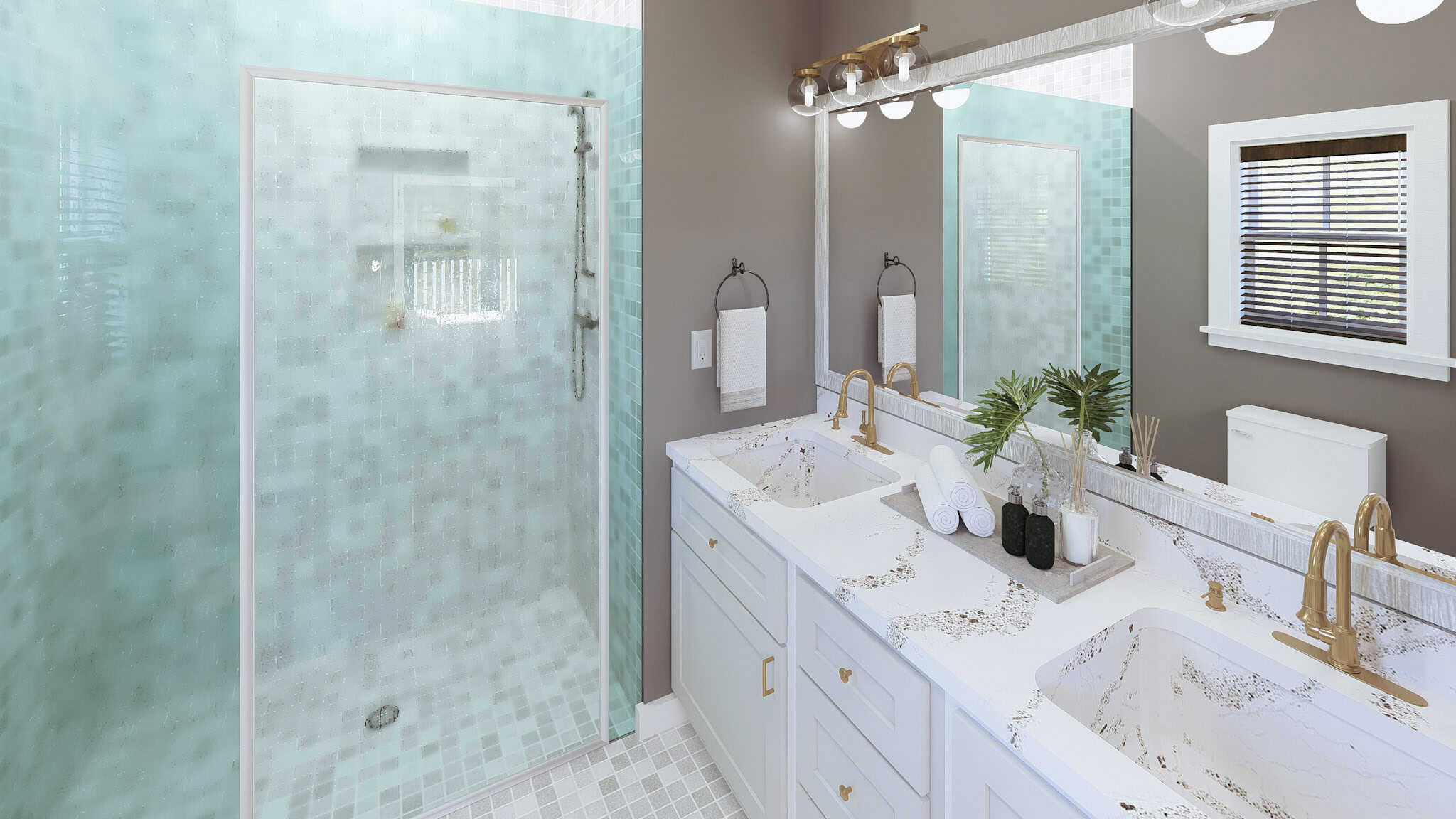 Master Bathroom of this 3-Bedroom,1404 Sq Ft Plan -123-1149