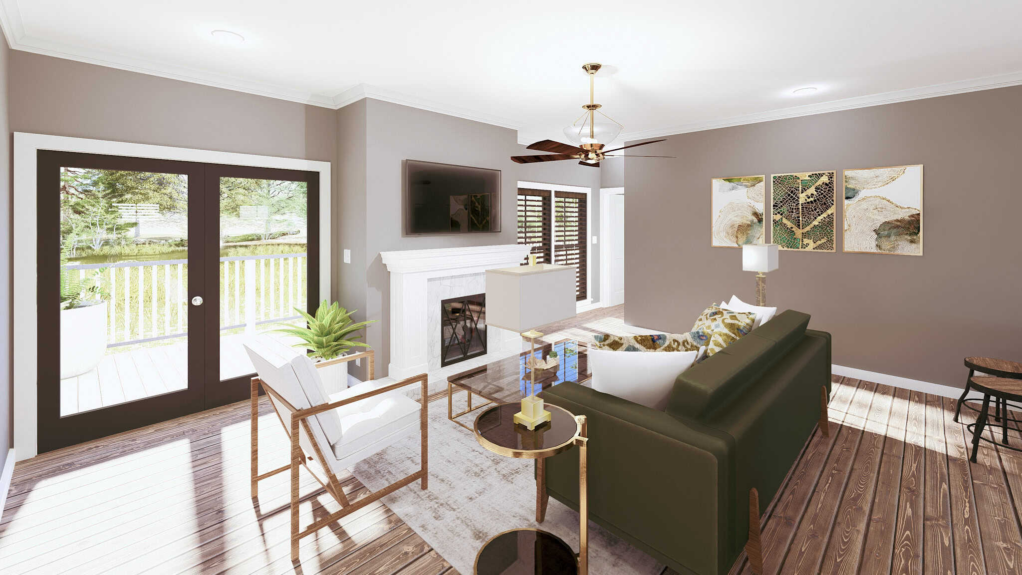 Great Room of this 3-Bedroom,1404 Sq Ft Plan -123-1149