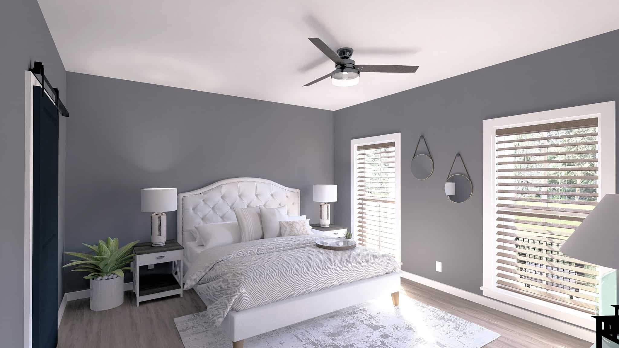 Master Bedroom of this 3-Bedroom,1615 Sq Ft Plan -123-1150