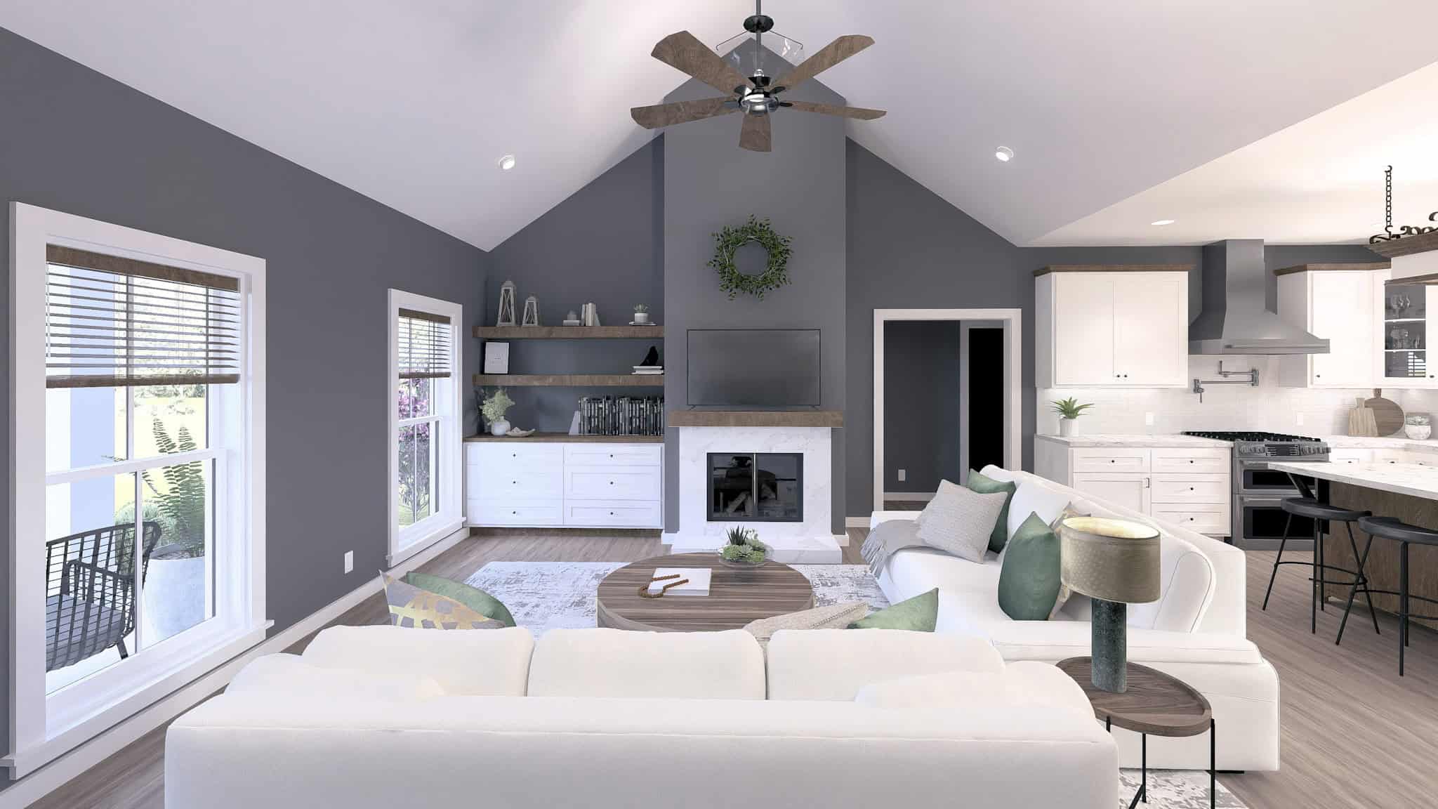 Great Room of this 3-Bedroom,1615 Sq Ft Plan -123-1150