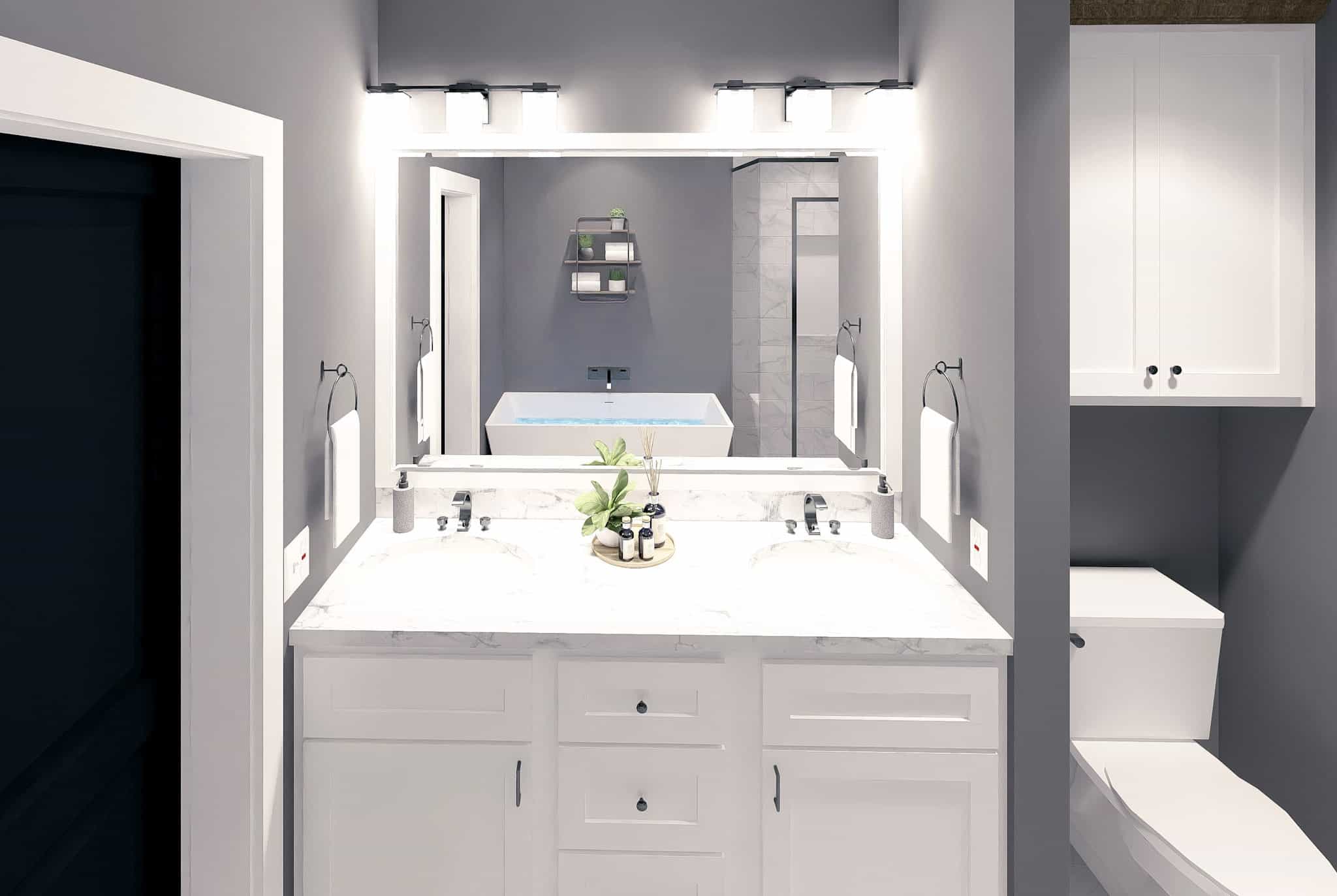 Master Bathroom: Sink/Vanity of this 3-Bedroom,1615 Sq Ft Plan -123-1150