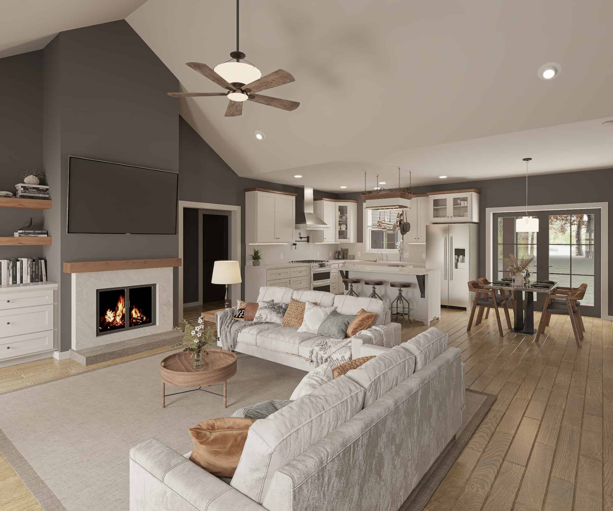 Great Room of this 3-Bedroom,1615 Sq Ft Plan -123-1150