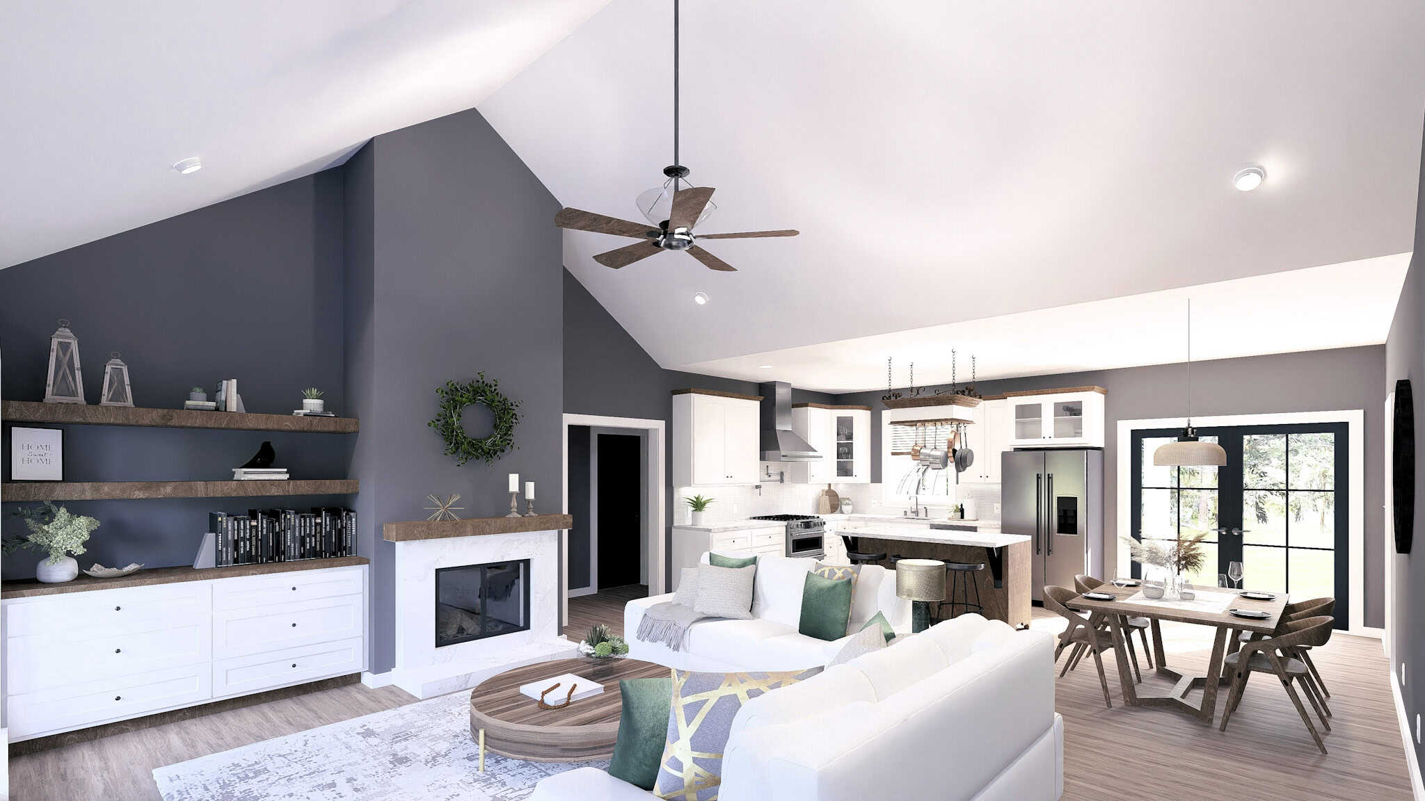 Great Room of this 3-Bedroom,1615 Sq Ft Plan -123-1150