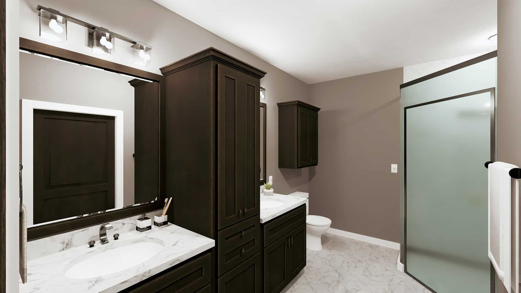 Master Bathroom of this 3-Bedroom,2000 Sq Ft Plan -123-1153