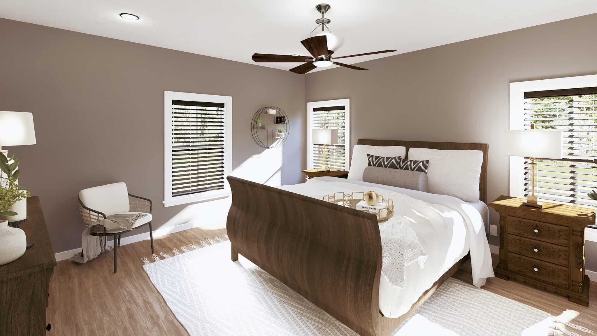 Master Bedroom of this 3-Bedroom,2000 Sq Ft Plan -123-1153