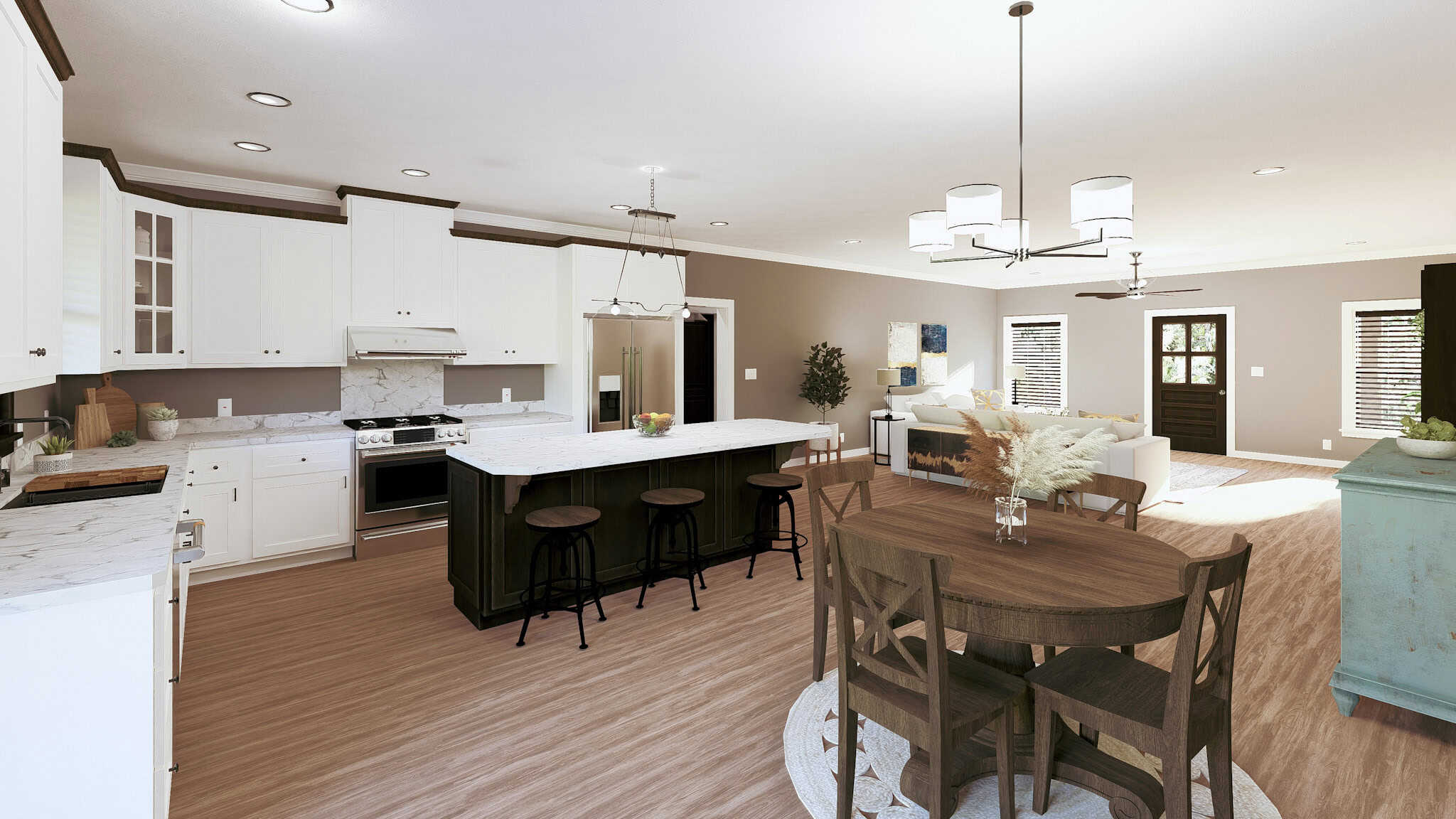 Kitchen of this 3-Bedroom,2000 Sq Ft Plan -123-1153
