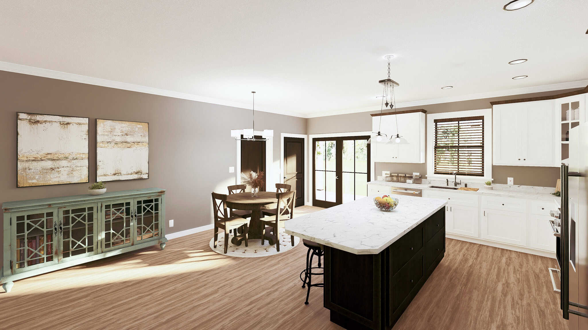 Kitchen: Kitchen Island of this 3-Bedroom,2000 Sq Ft Plan -123-1153