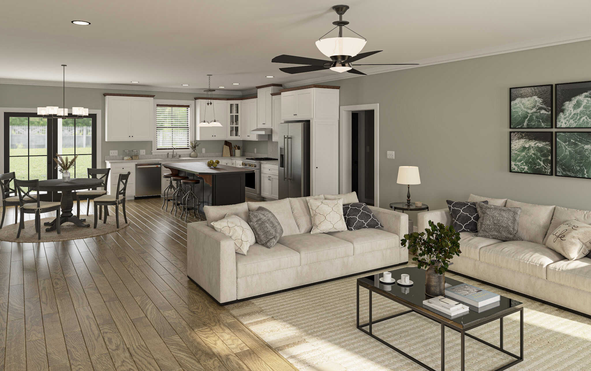 Great Room of this 3-Bedroom,2000 Sq Ft Plan -123-1153