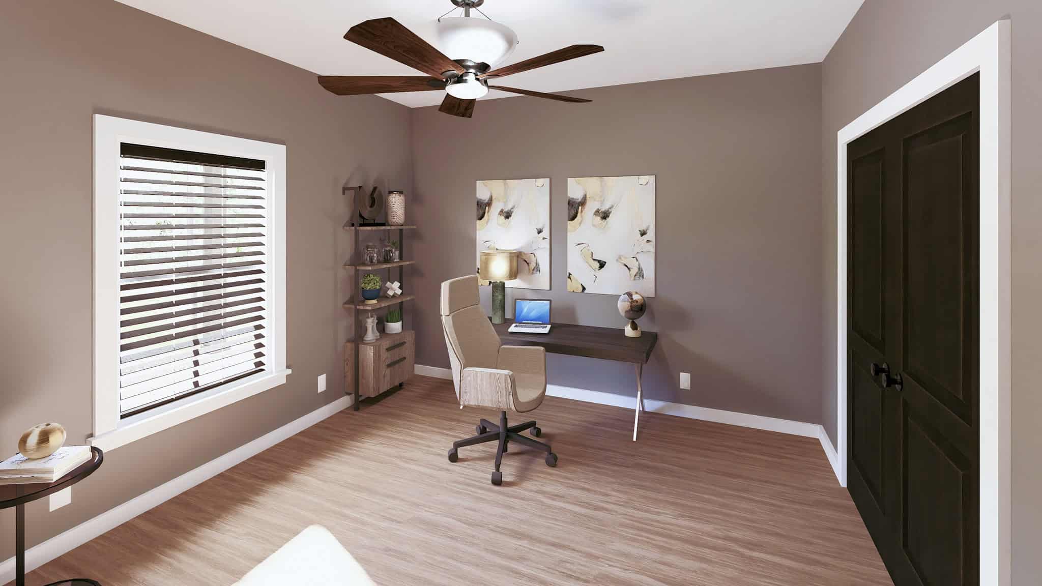 Home Office of this 3-Bedroom,2000 Sq Ft Plan -123-1153