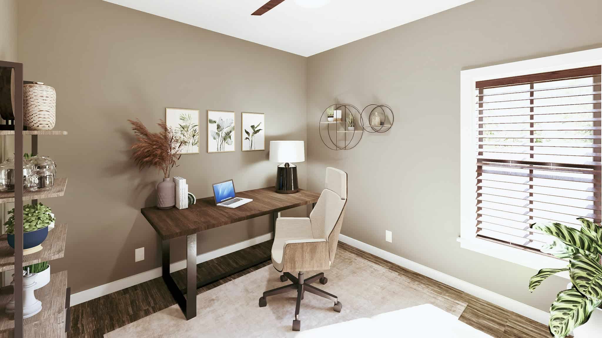 Home Office of this 3-Bedroom,2096 Sq Ft Plan -123-1155