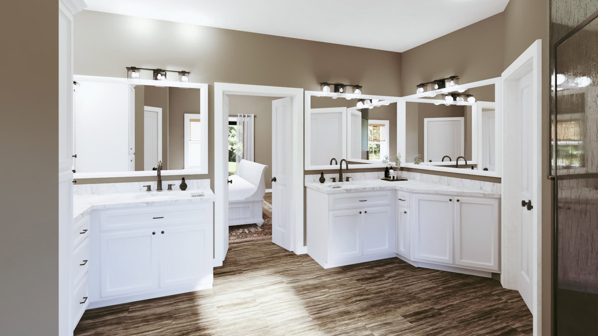 Master Bathroom: Sink/Vanity of this 3-Bedroom,2096 Sq Ft Plan -123-1155