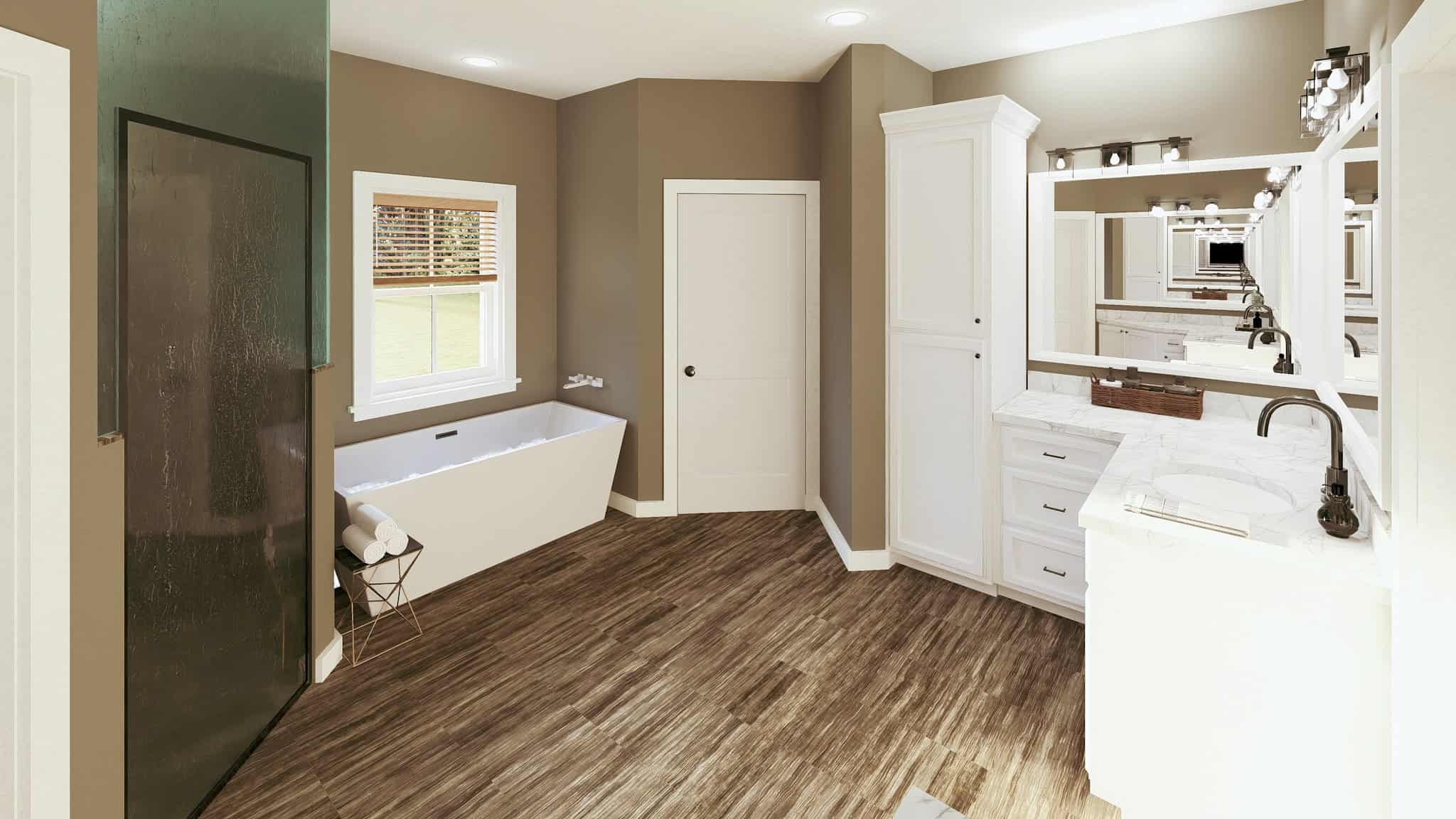 Master Bathroom of this 3-Bedroom,2096 Sq Ft Plan -123-1155