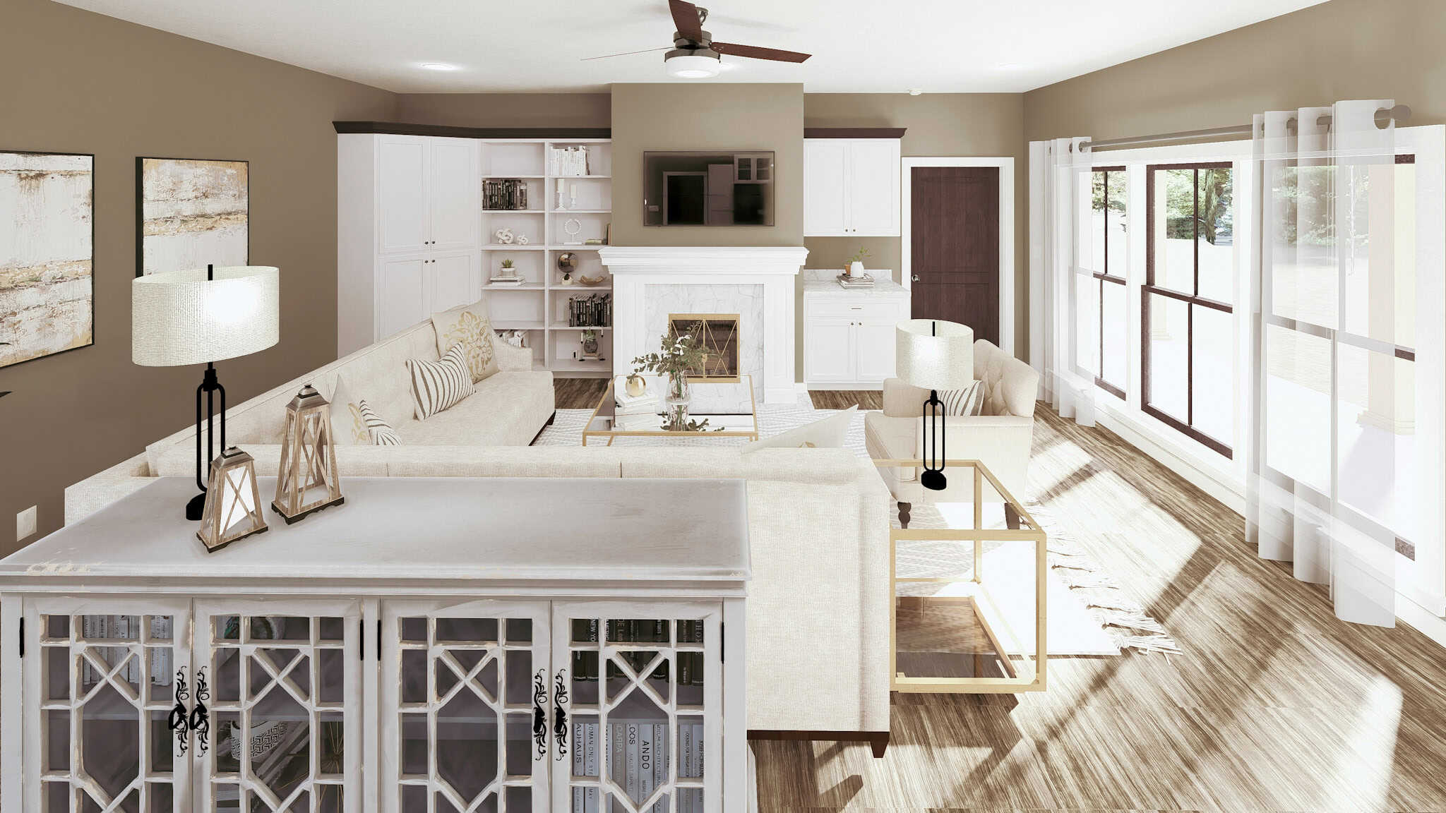 Great Room of this 3-Bedroom,2096 Sq Ft Plan -123-1155