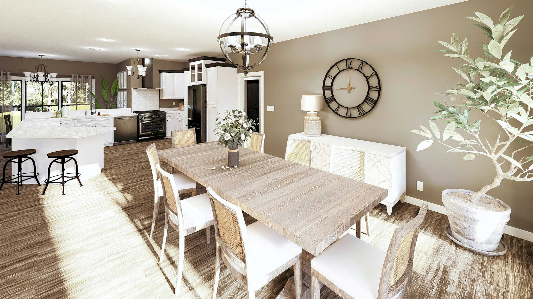 Dining Room of this 3-Bedroom,2096 Sq Ft Plan -123-1155