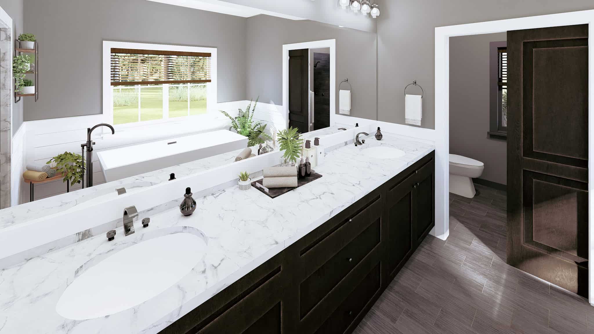 Master Bathroom: Sink/Vanity of this 3-Bedroom,2312 Sq Ft Plan -123-1156