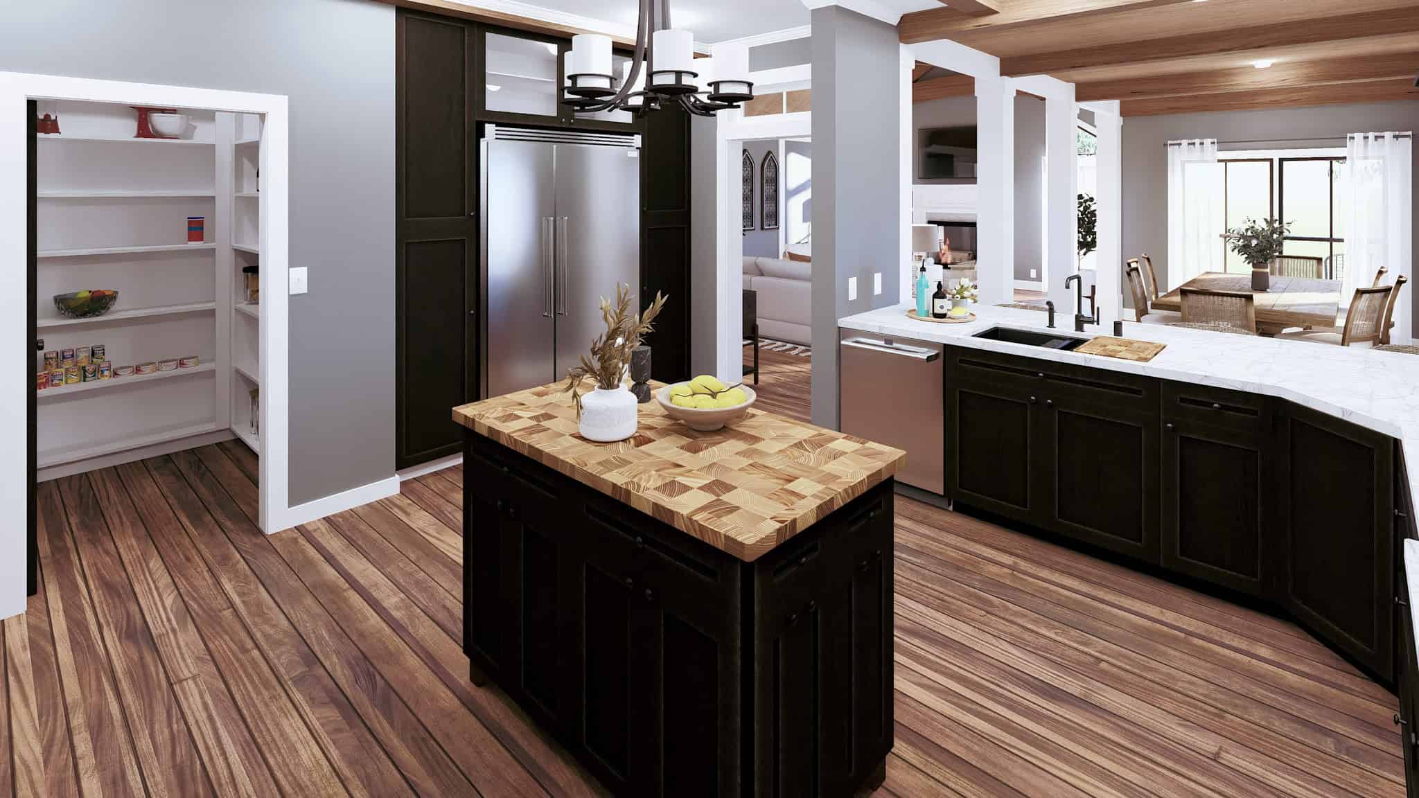 Kitchen: Kitchen Island of this 3-Bedroom,2312 Sq Ft Plan -123-1156