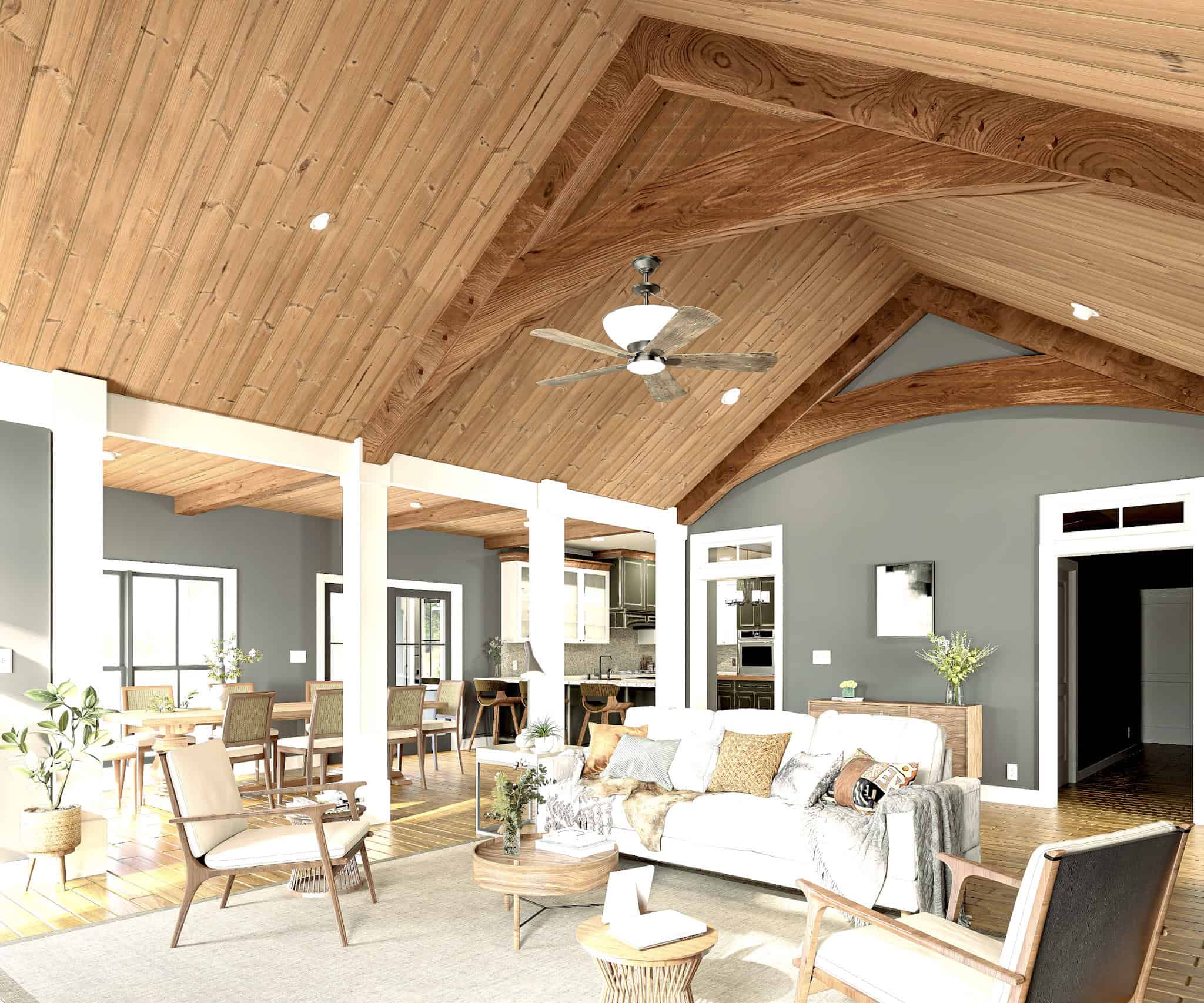Great Room: Ceiling of this 3-Bedroom,2312 Sq Ft Plan -123-1156