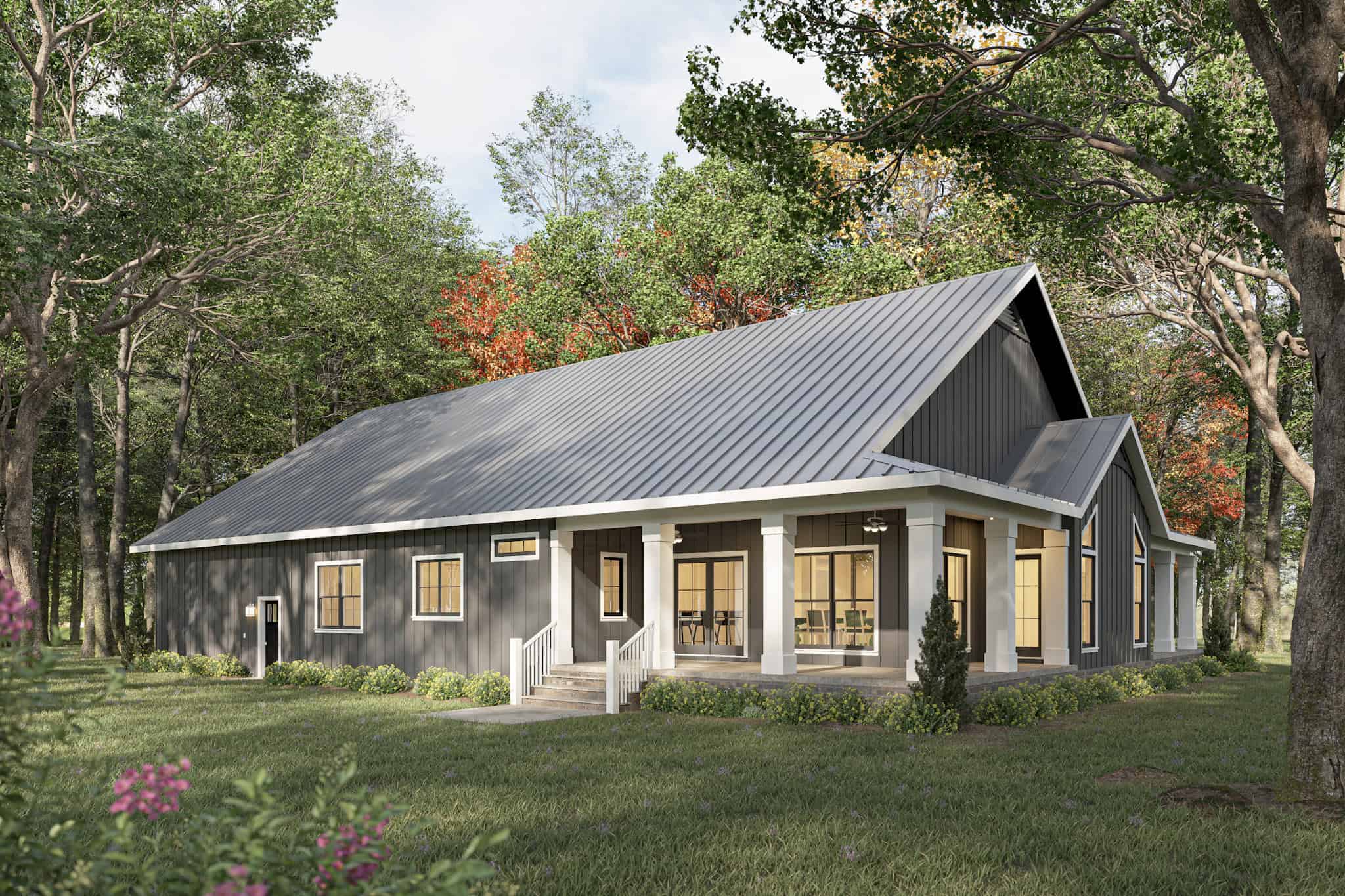 Rear View of this 3-Bedroom,2312 Sq Ft Plan -123-1156