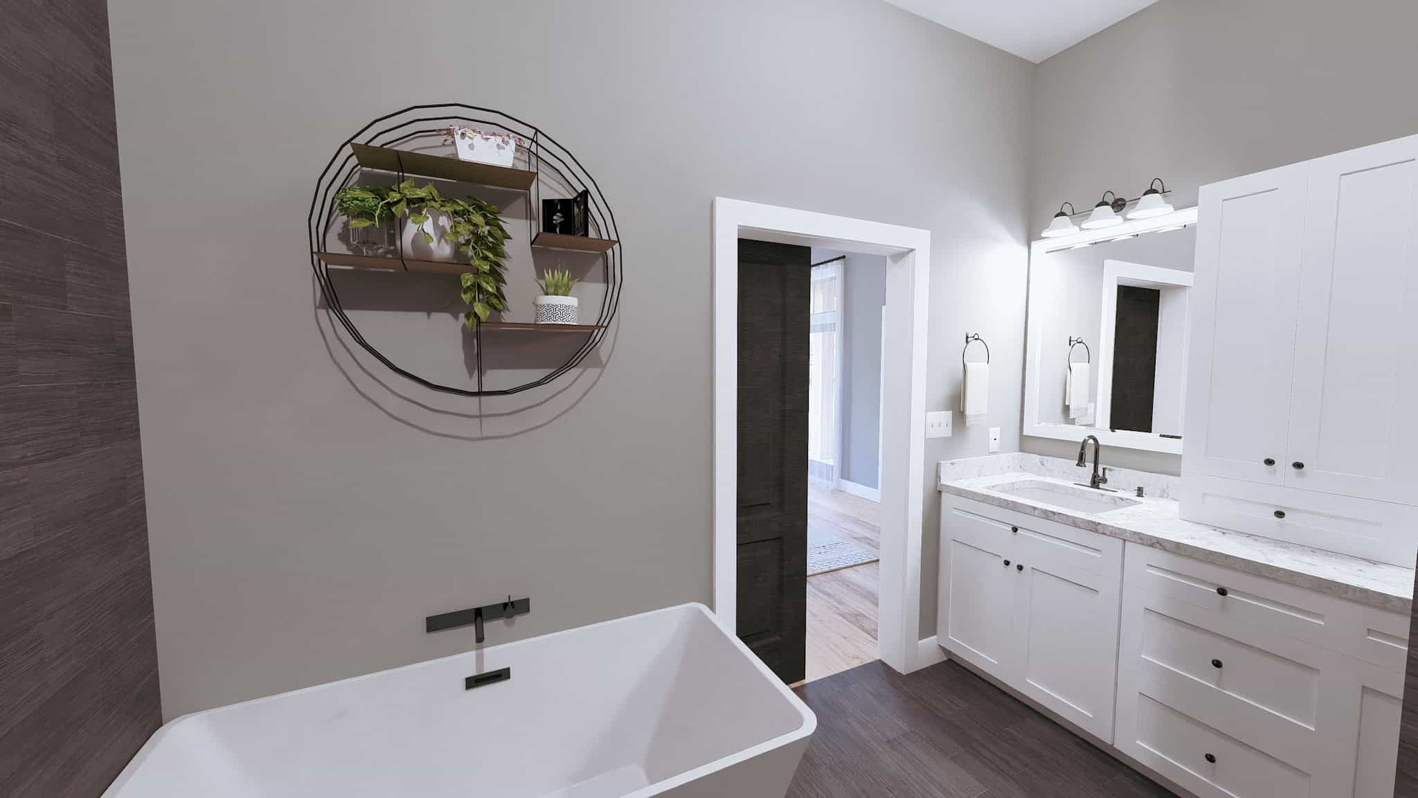 Master Bathroom: Tub of this 4-Bedroom,2519 Sq Ft Plan -123-1157