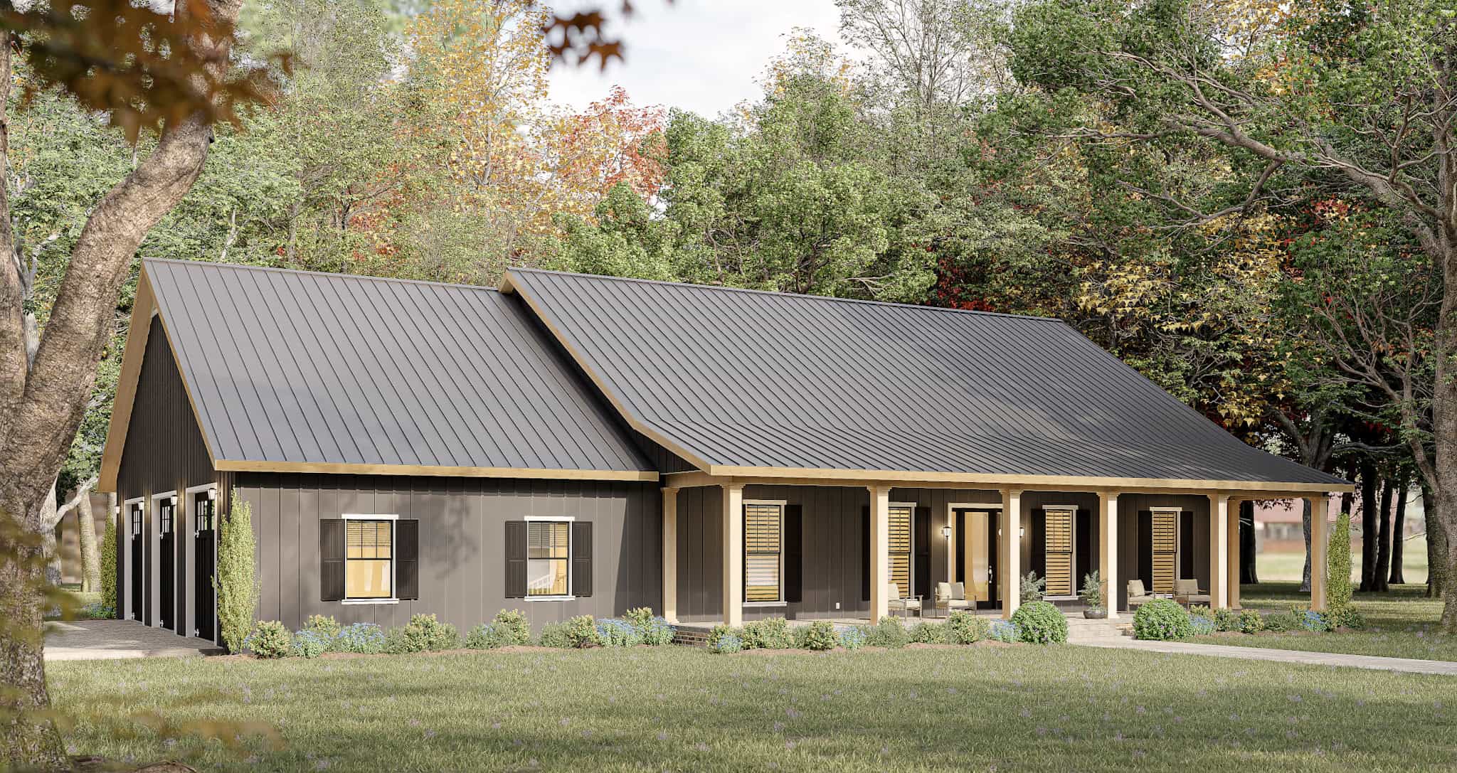 Left Side View of this 4-Bedroom,2519 Sq Ft Plan -123-1157