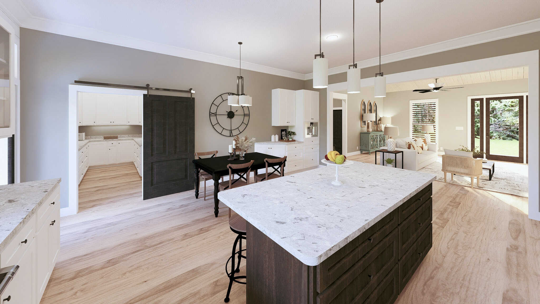 Kitchen: Kitchen Island of this 4-Bedroom,2519 Sq Ft Plan -123-1157