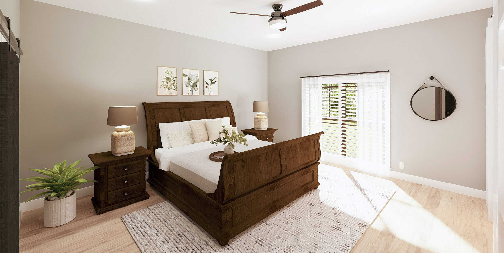 Master Bedroom of this 4-Bedroom,2519 Sq Ft Plan -123-1157